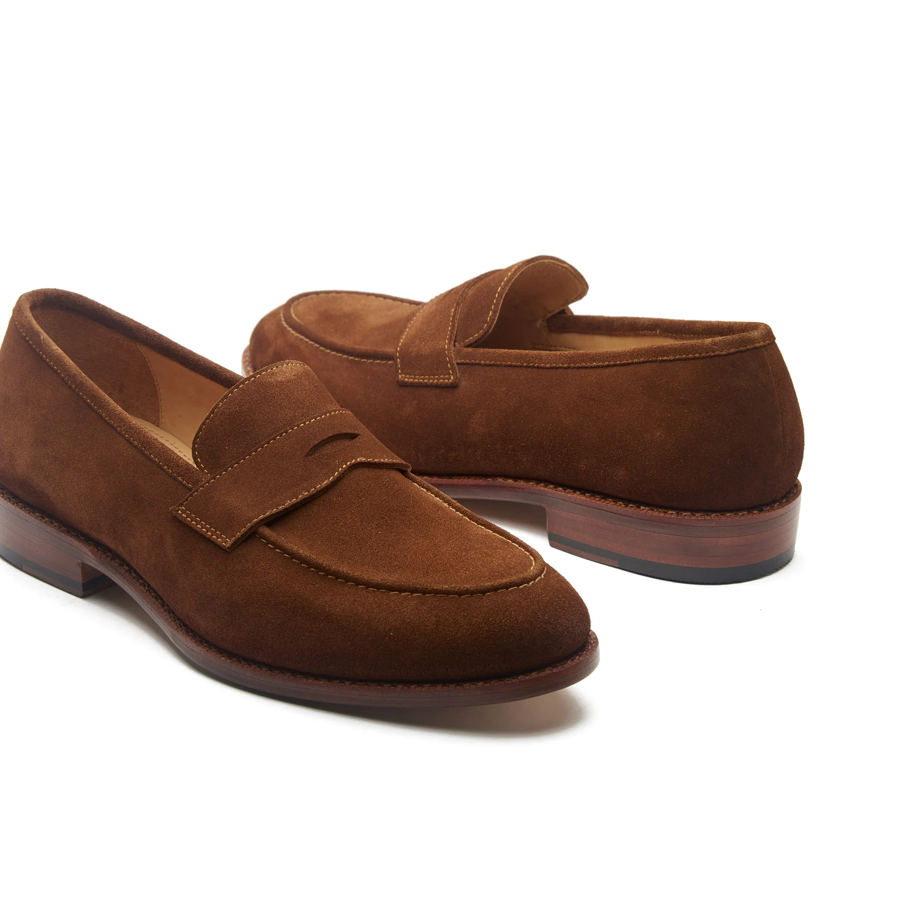 Aurus, Penny Loafer - French Brown Calf Suede | Hand Welted Summer Classics - Image 3