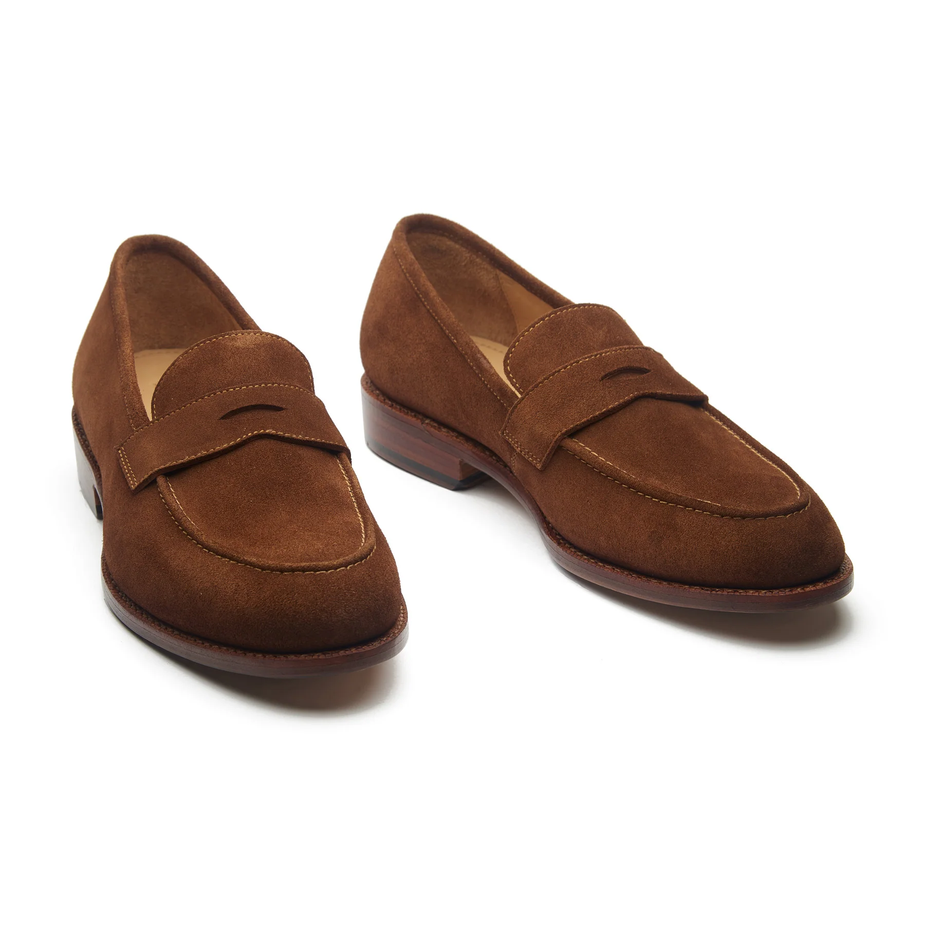 Aurus, Penny Loafer - French Brown Calf Suede | Hand Welted Summer Classics - Image 4