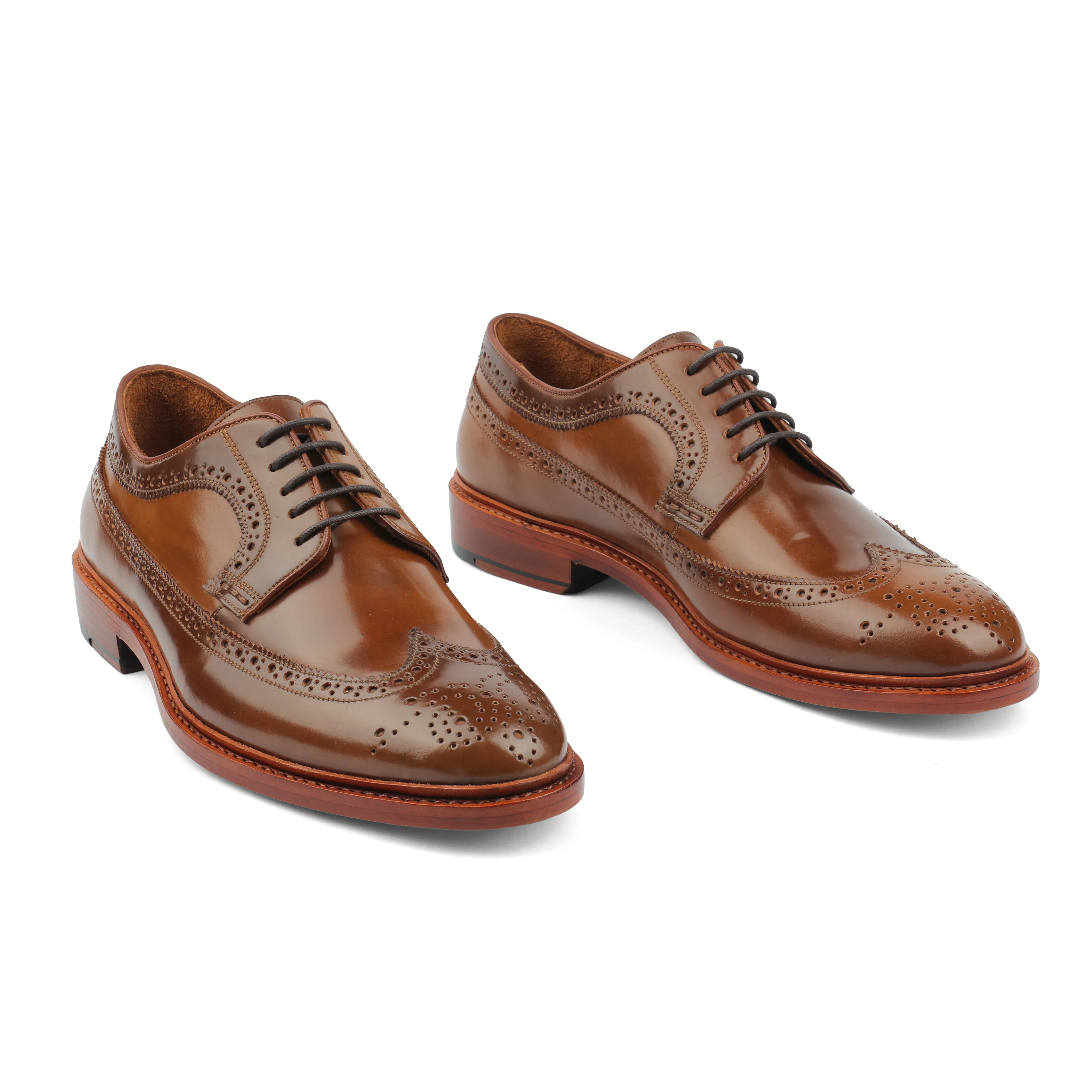 Barrister, Longwing Blucher - Shell Cordovan Bourbon | Hand Welted Cordovan Series - Image 3