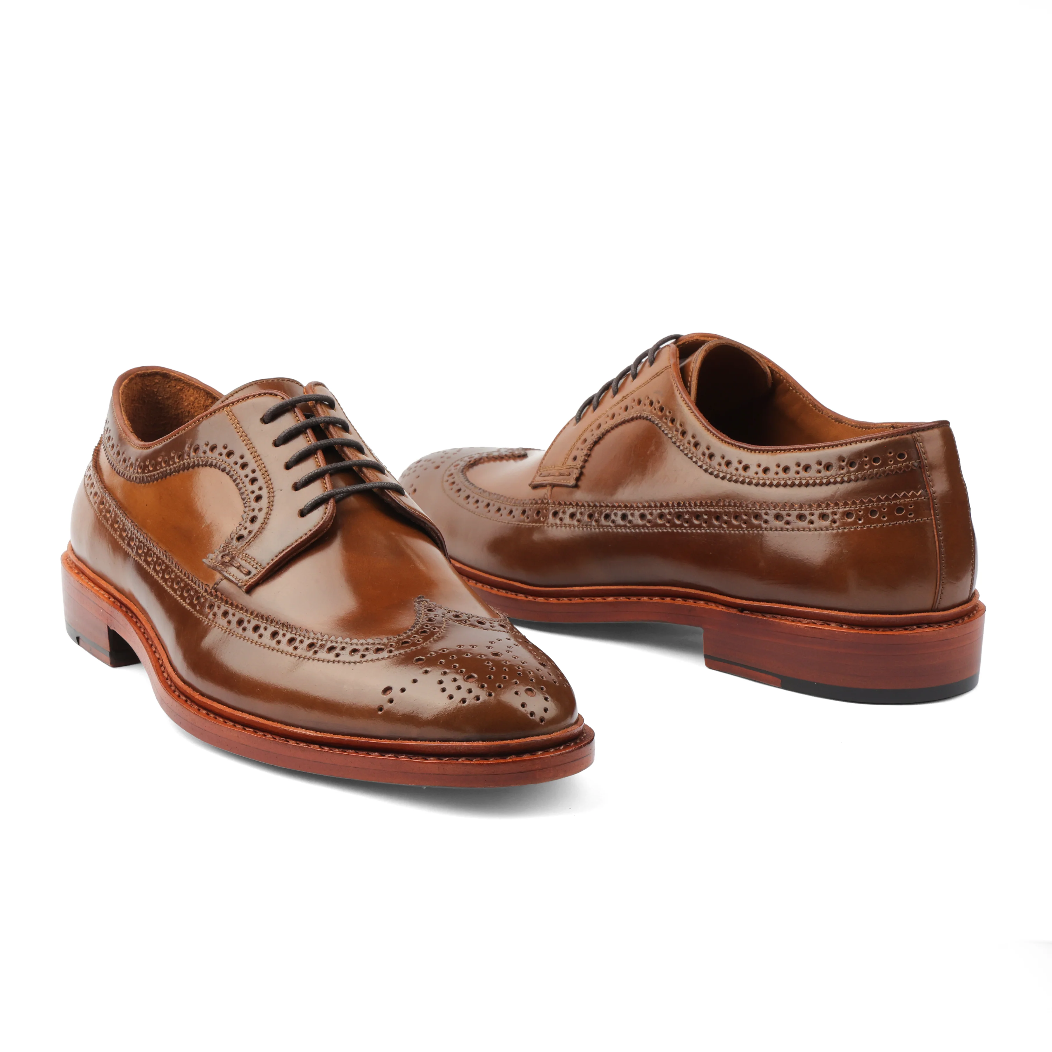 Barrister, Longwing Blucher - Shell Cordovan Bourbon | Hand Welted Cordovan Series - Image 4