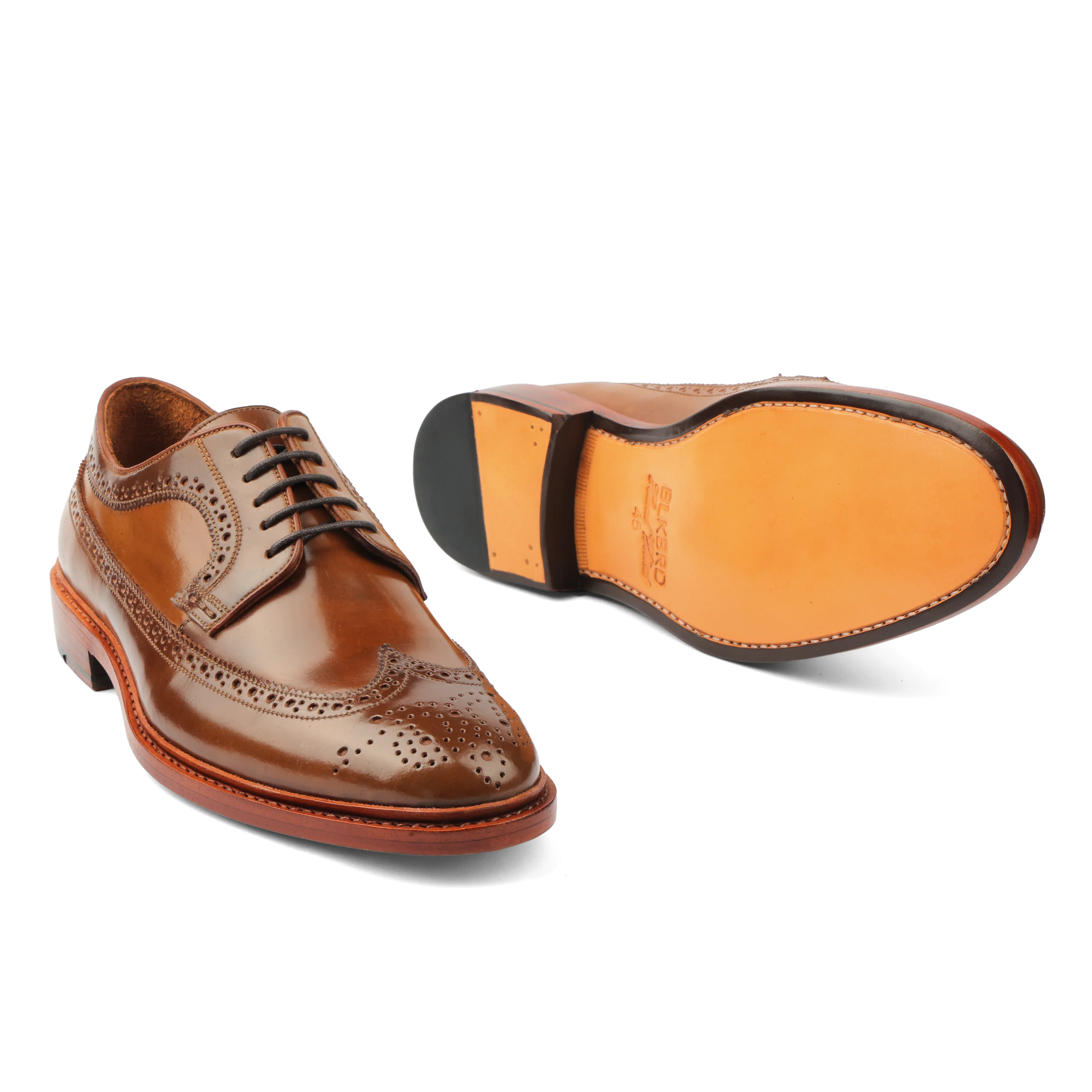 Barrister, Longwing Blucher - Shell Cordovan Bourbon | Hand Welted Cordovan Series - Image 5