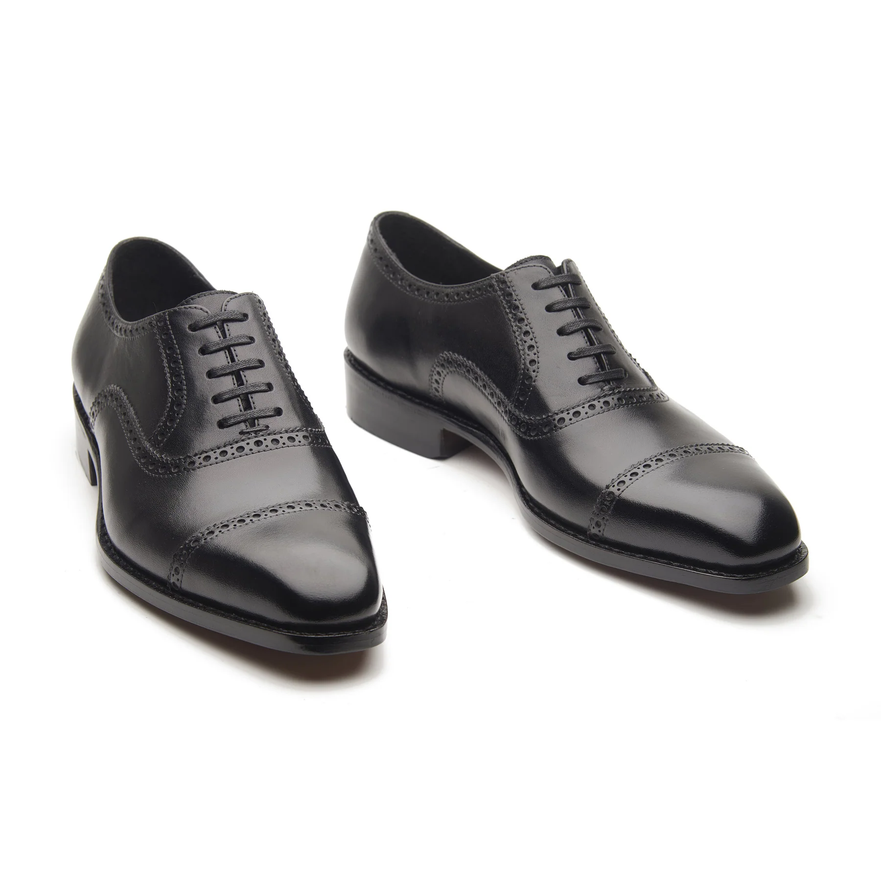 Bemer, Quarter Brogue Oxford - Black | Hand Welted Classics Collection - Image 3