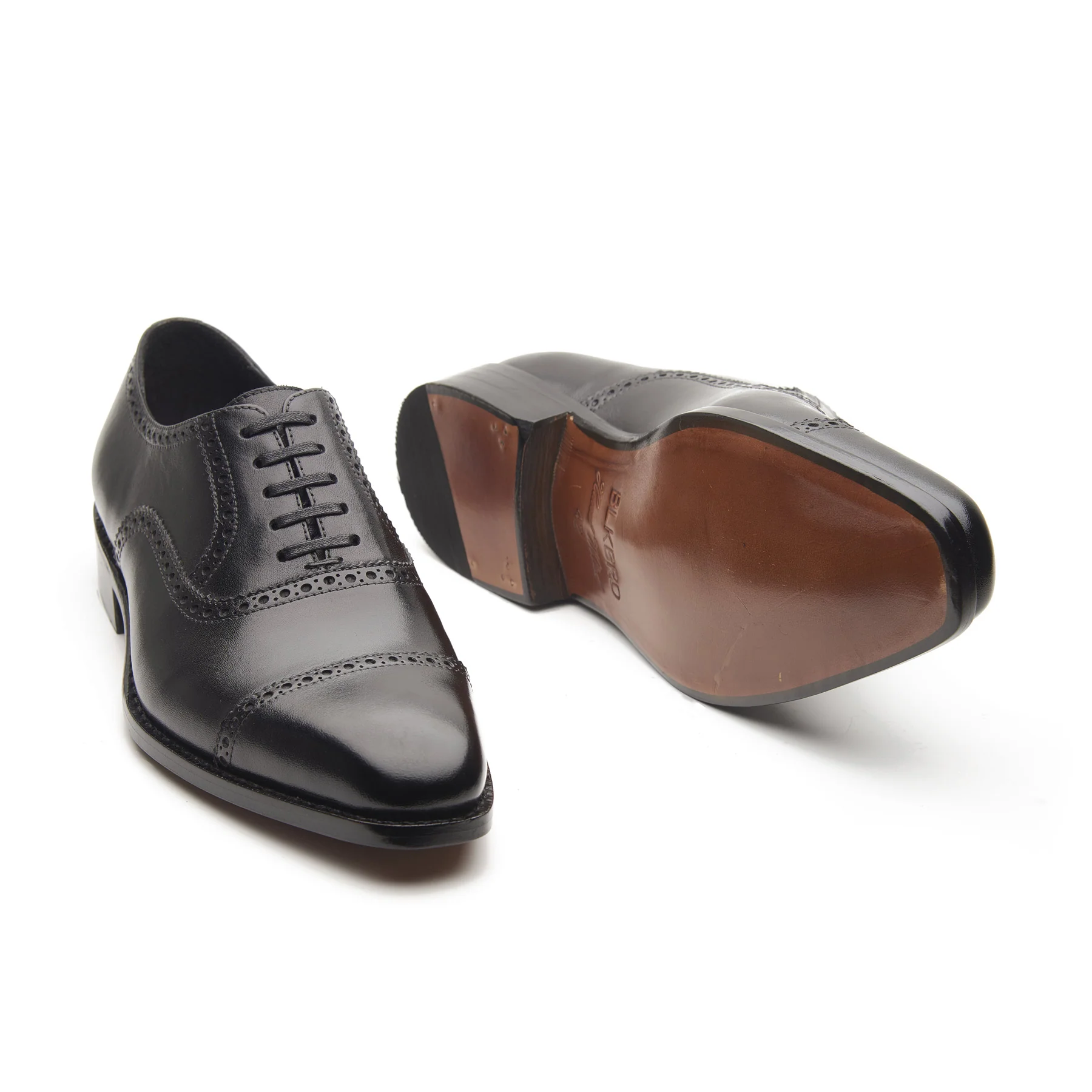 Bemer, Quarter Brogue Oxford - Black | Hand Welted Classics Collection - Image 4