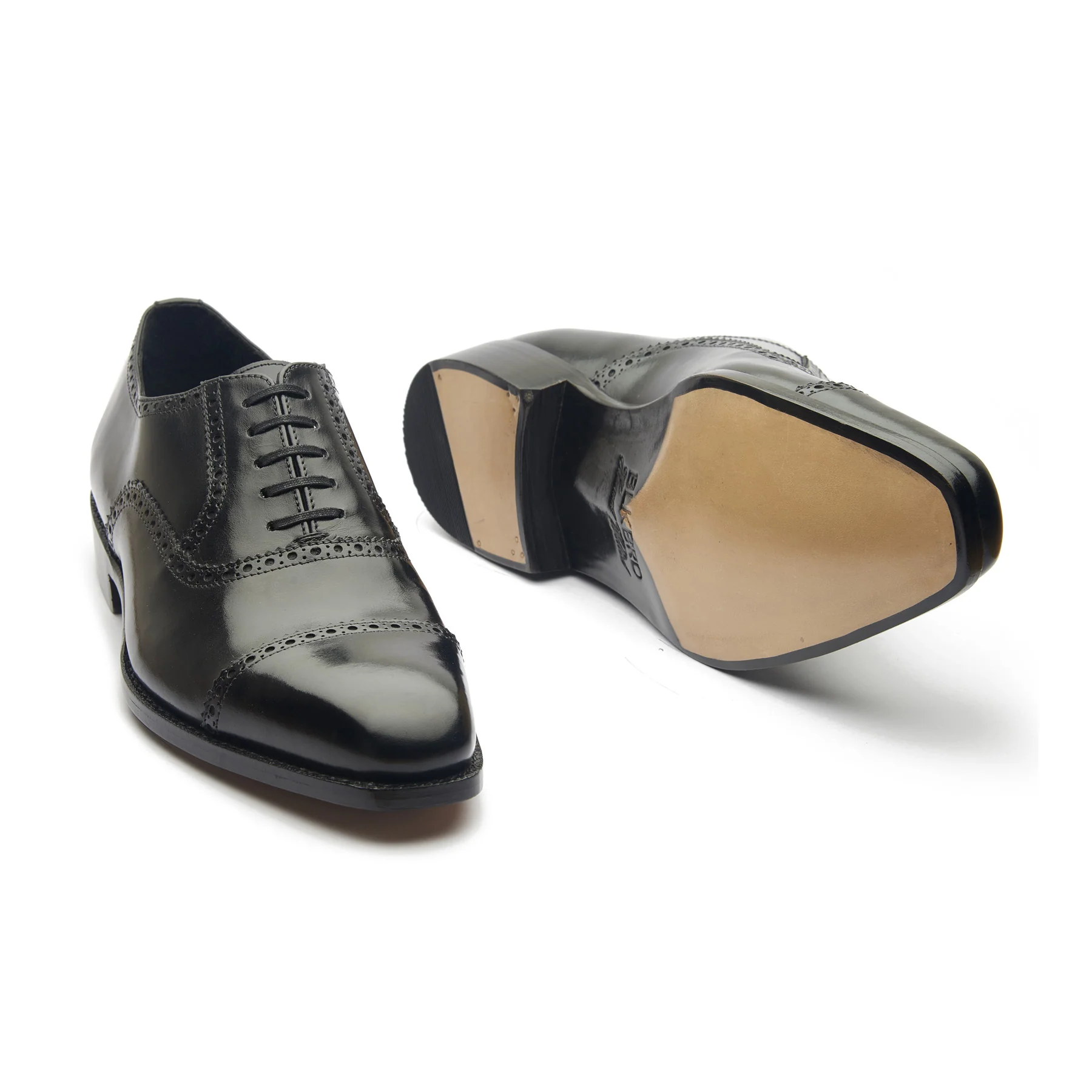 Bemer-X, Quarter Brogue Oxford - Black Box Calf | Hand Welted Classics - Image 5