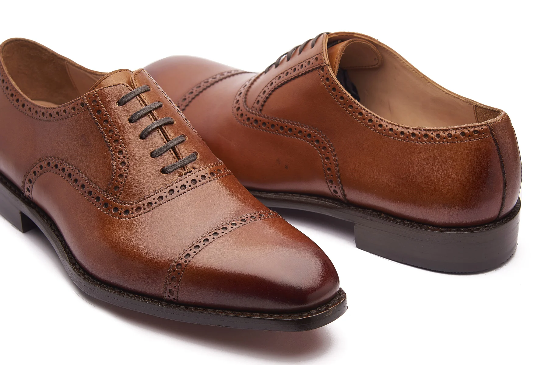 Bemer, Quarter Brogue Oxford - Cognac | Hand Welted Classics Collection - Image 6