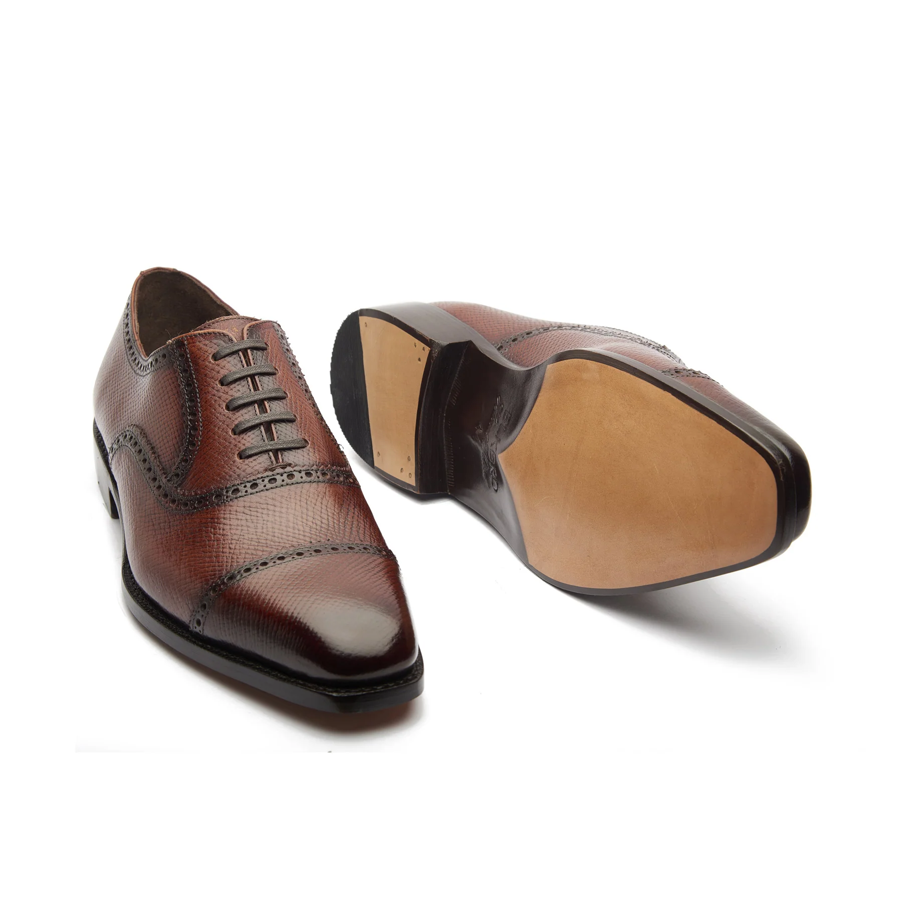 Bemer-X, Quarter Brogue Oxford - Horween Hatch-grain | Hand Welted Contemporary Classics - Image 5