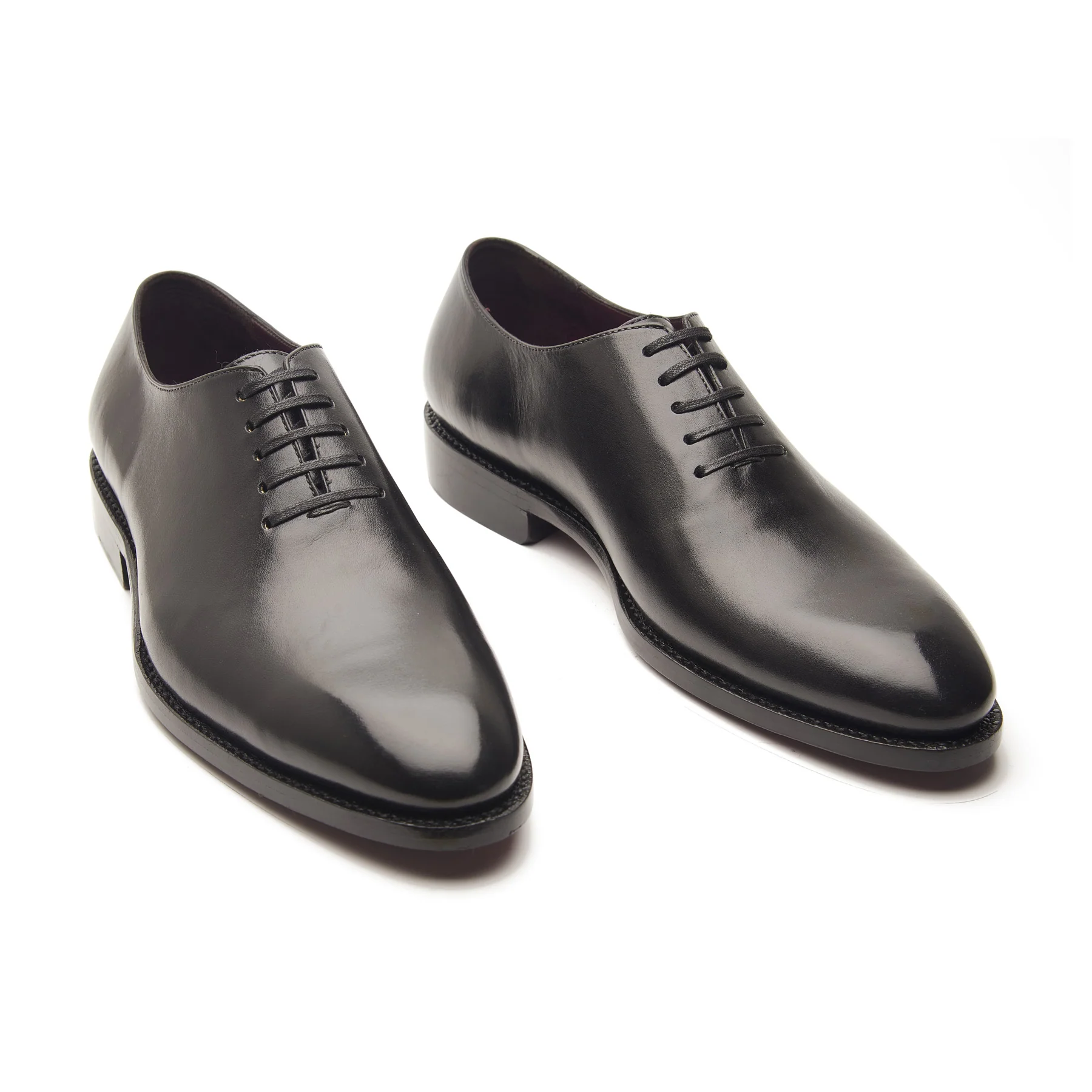 Constance-X, True Seamless Whole-Cut, Hand Welted - Black Aniline Calf - Image 5