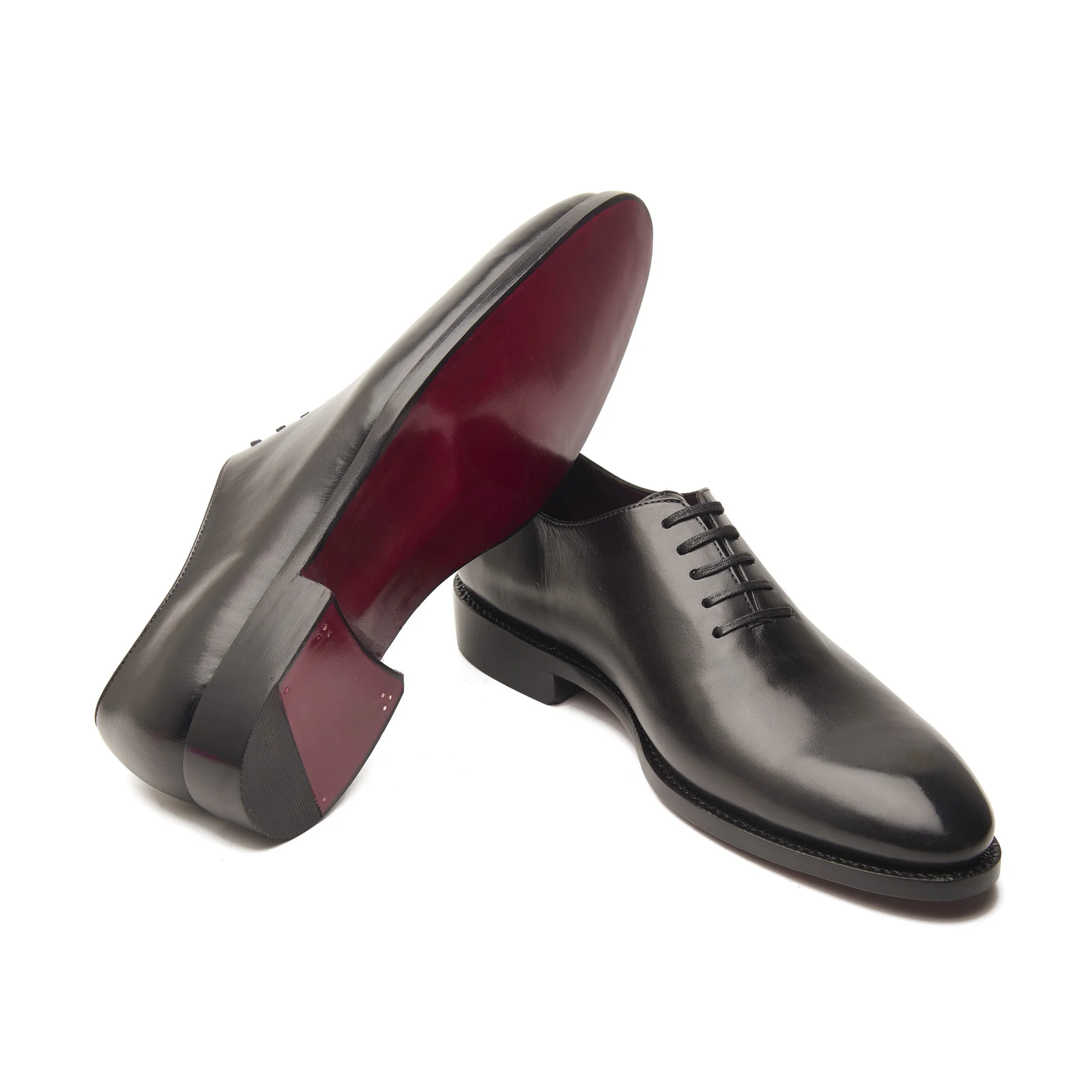 Constance-X, True Seamless Whole-Cut, Hand Welted - Black Aniline Calf - Image 7