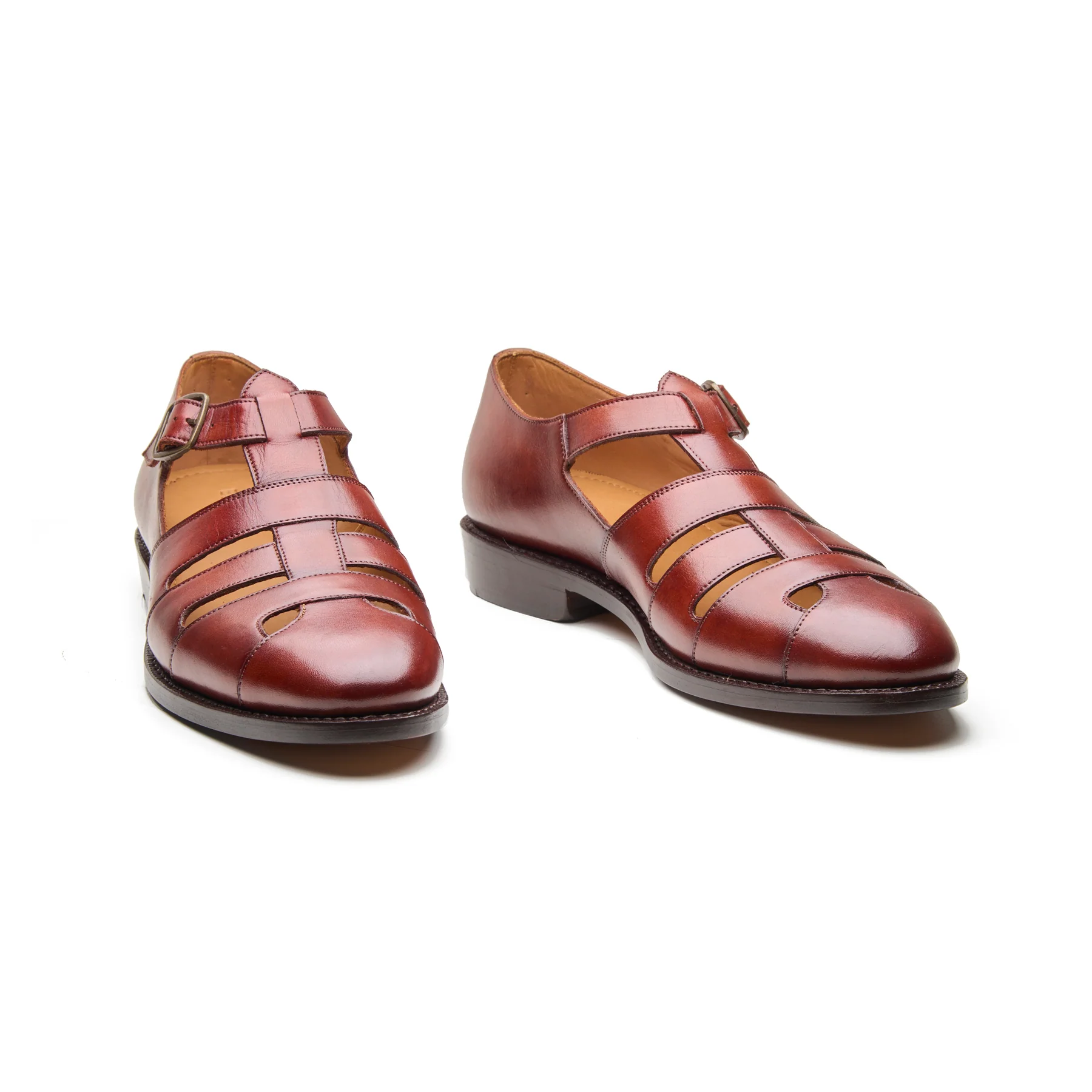 Gurkha, Closed-Toe Sandal - Chestnut | Rajputana Collection - Image 4