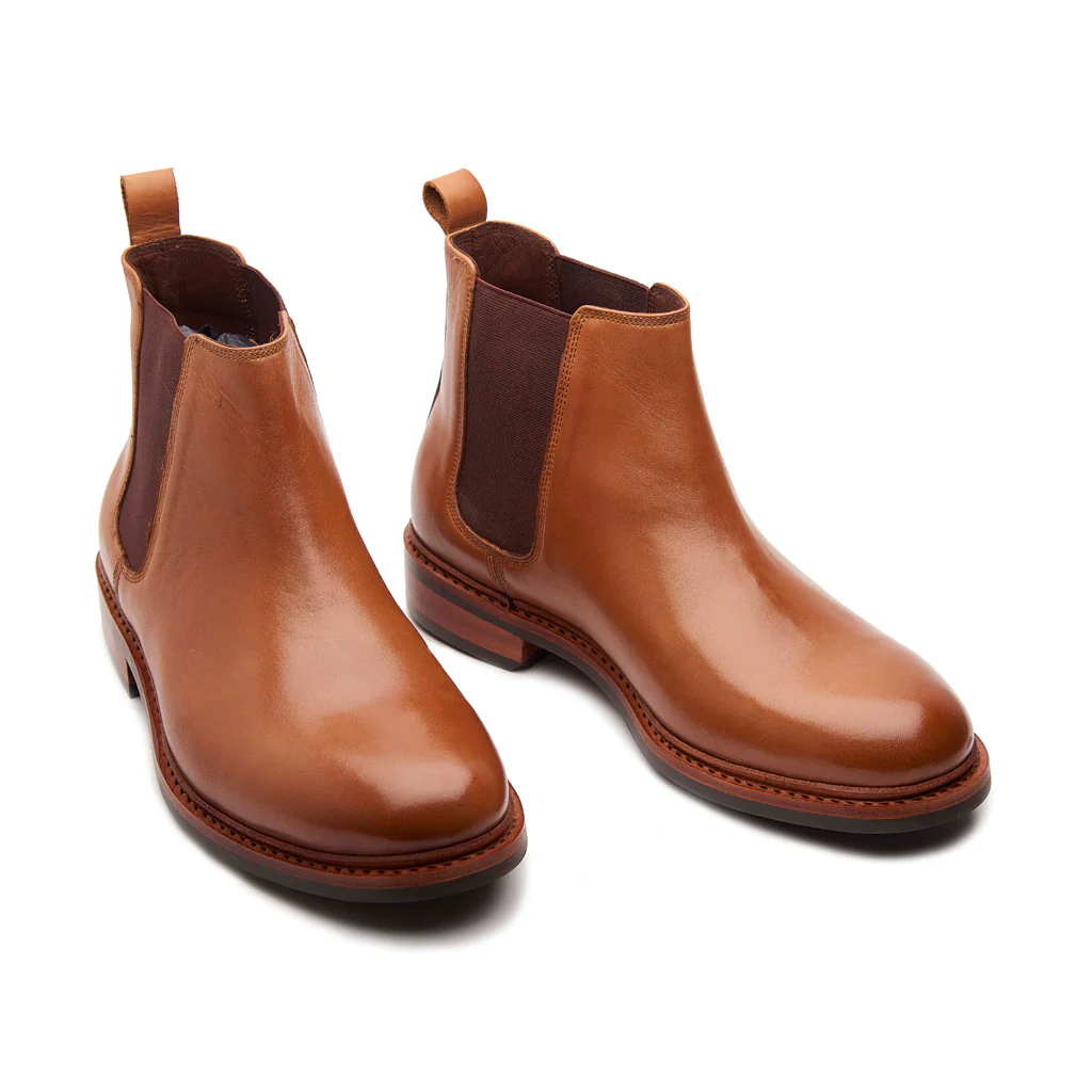 Harley, Chelsea Boot - Natural Tan | Hand Welted Stout Boots - Image 3