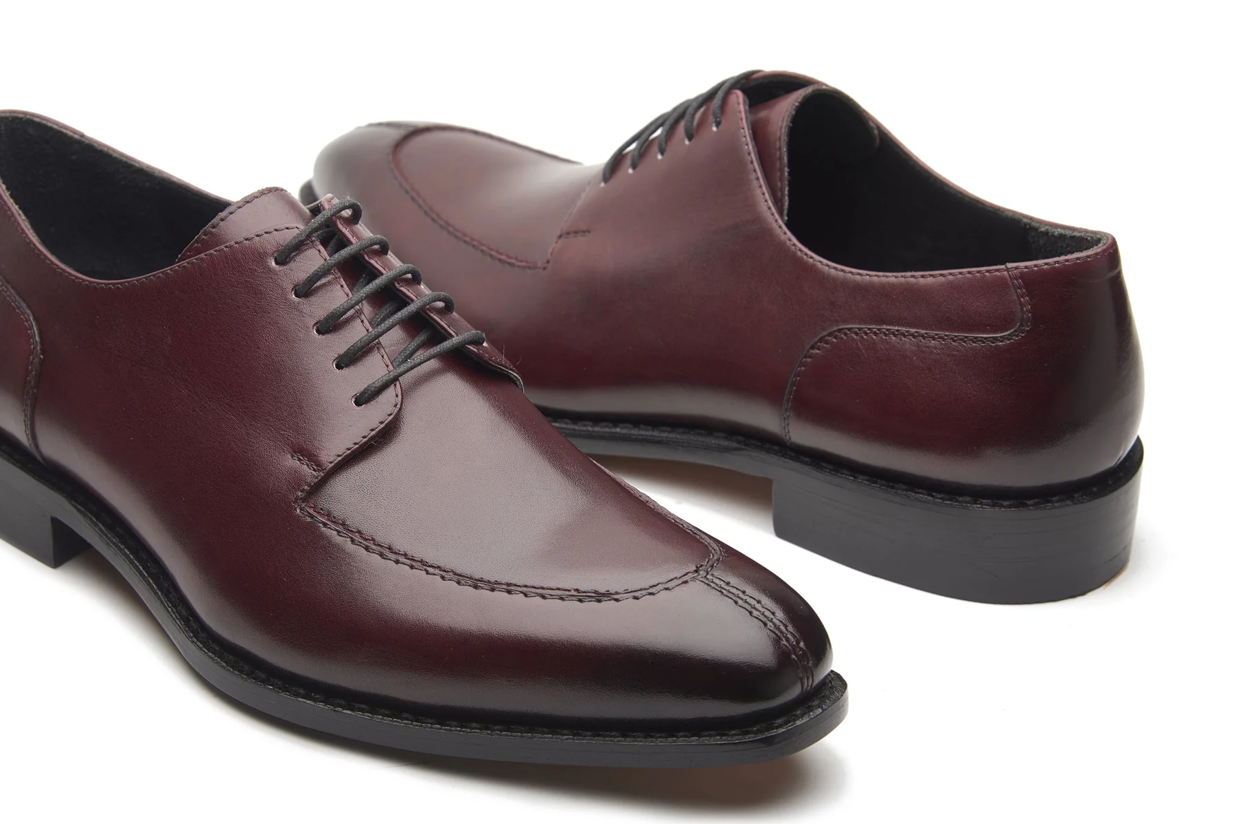 Ingrid, Split Toe Blucher Derby - Bordeaux | Hand Welted Classics Collection - Image 5