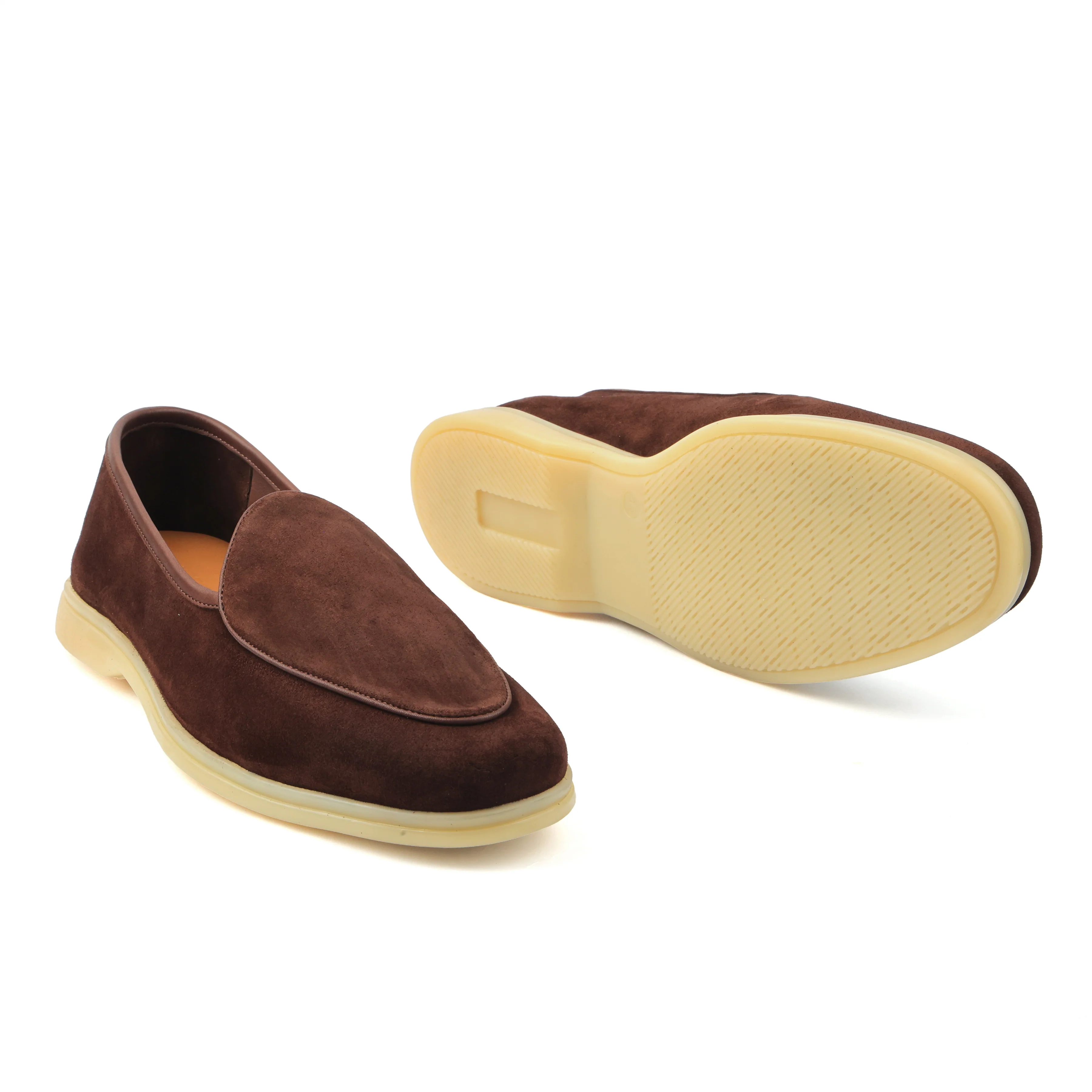 Lorenzo, Belgian Loafer - Castorino Suede Brown | Unlined Flex Collection - Image 3