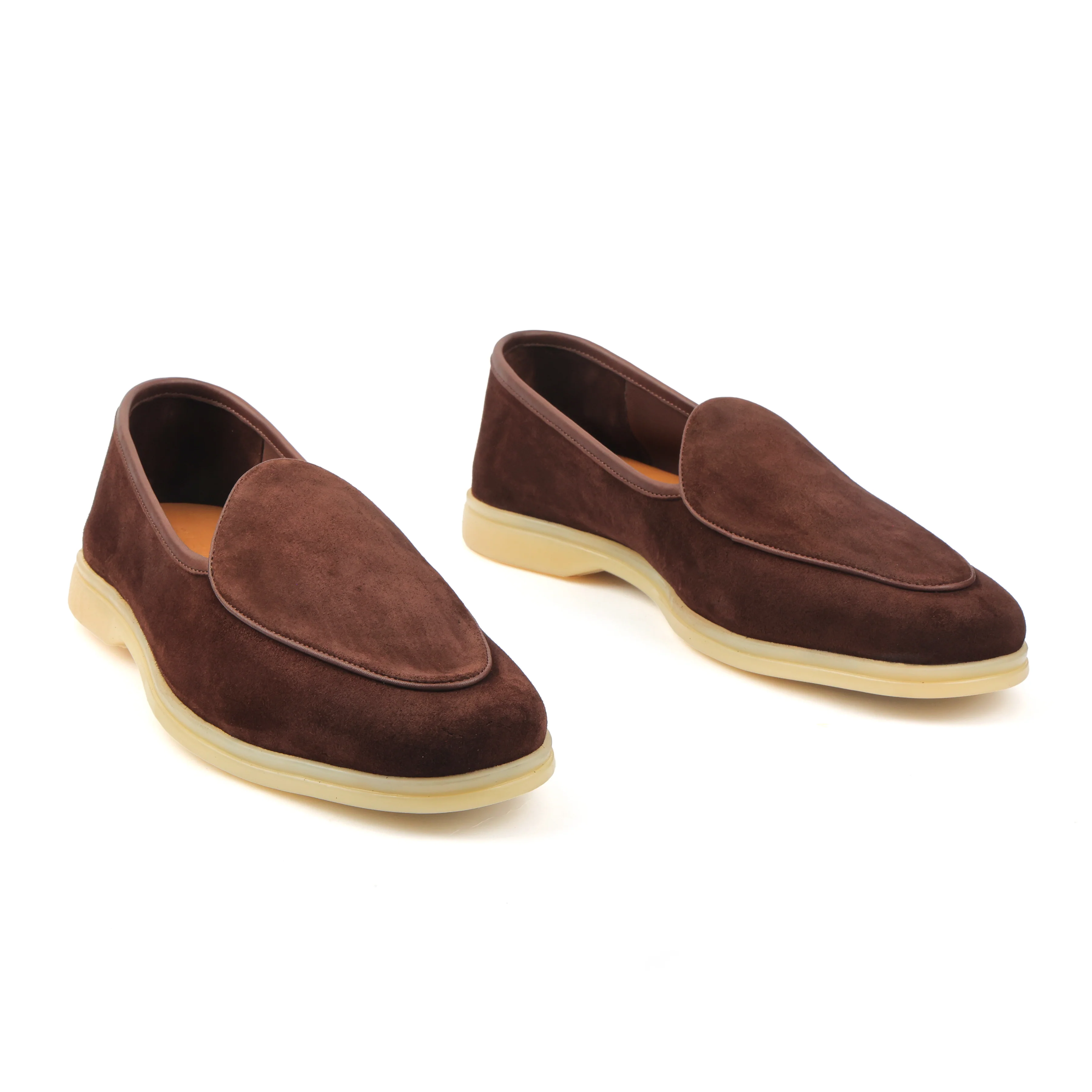 Lorenzo, Belgian Loafer - Castorino Suede Brown | Unlined Flex Collection - Image 4