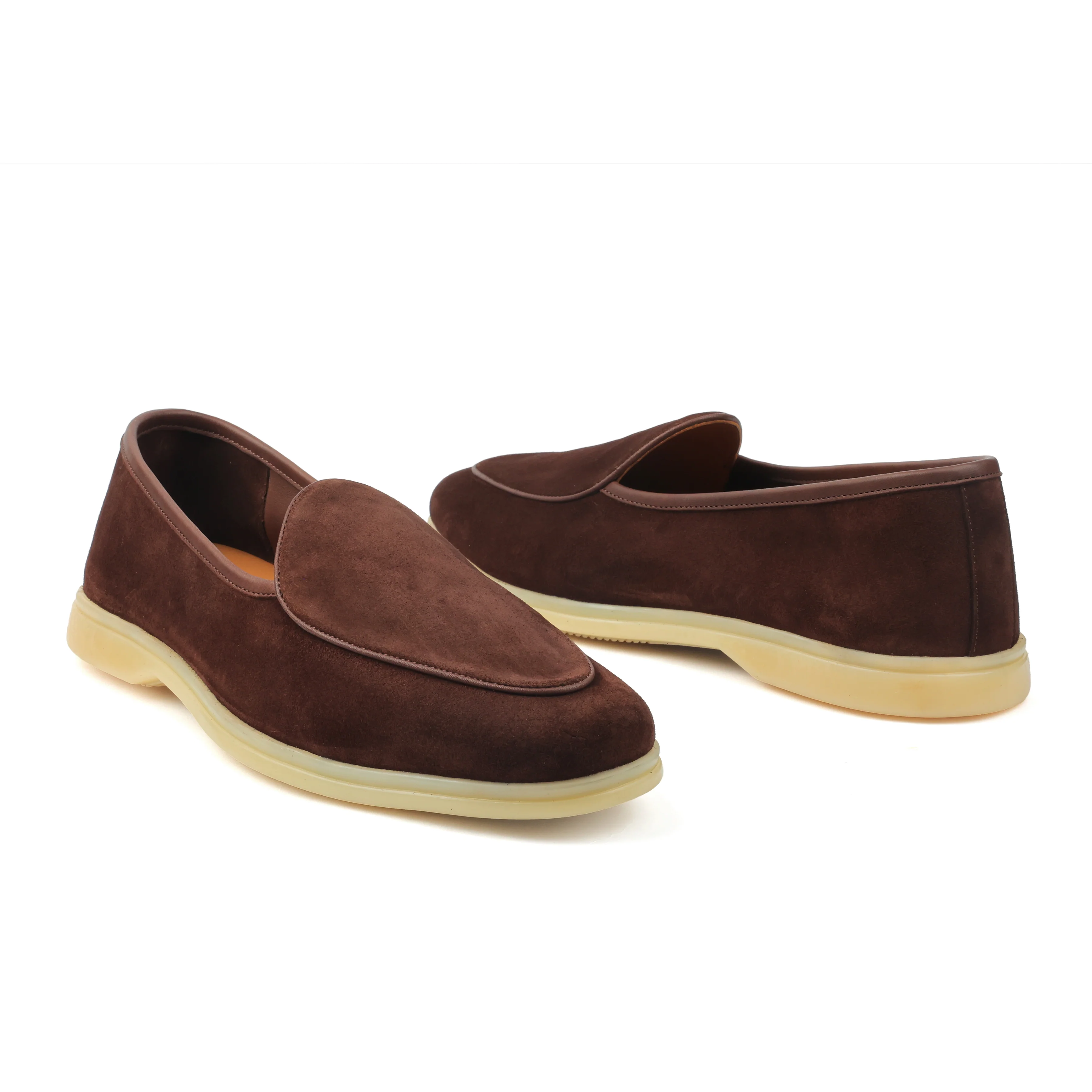 Lorenzo, Belgian Loafer - Castorino Suede Brown | Unlined Flex Collection - Image 5