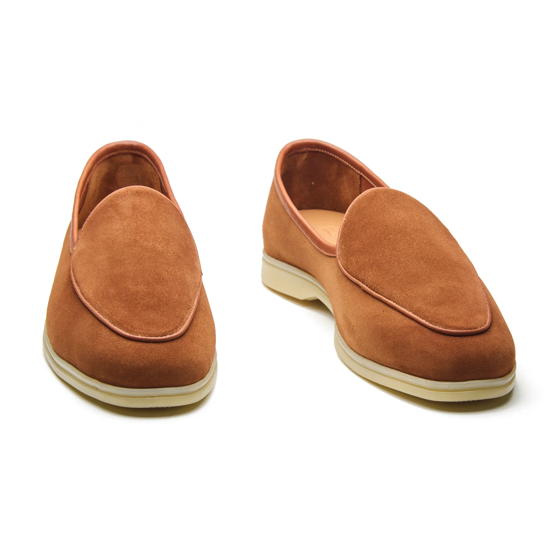 Lorenzo, Belgian Loafer - Castorino Suede Tan| Unlined Flex Collection - Image 4