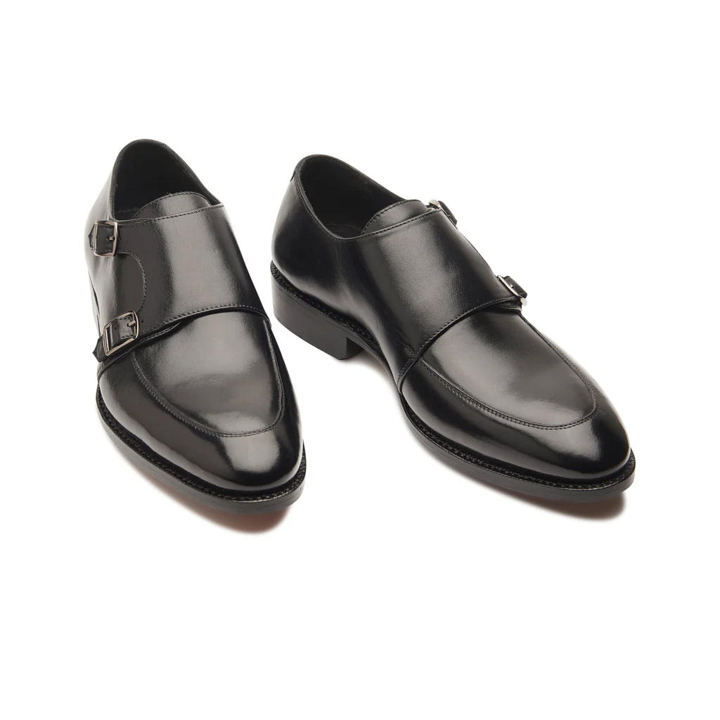 Luigi, Double Monk Strap - Black | Hand Welted | Classics Collection - Image 3