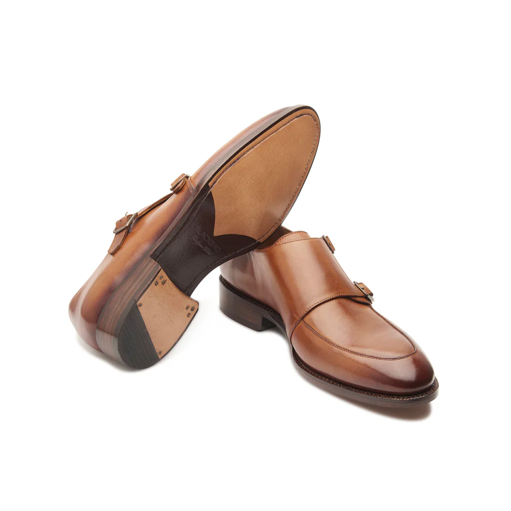 Luigi, Double Monk Strap - Cognac | Hand Welted | Classics Collection - Image 5