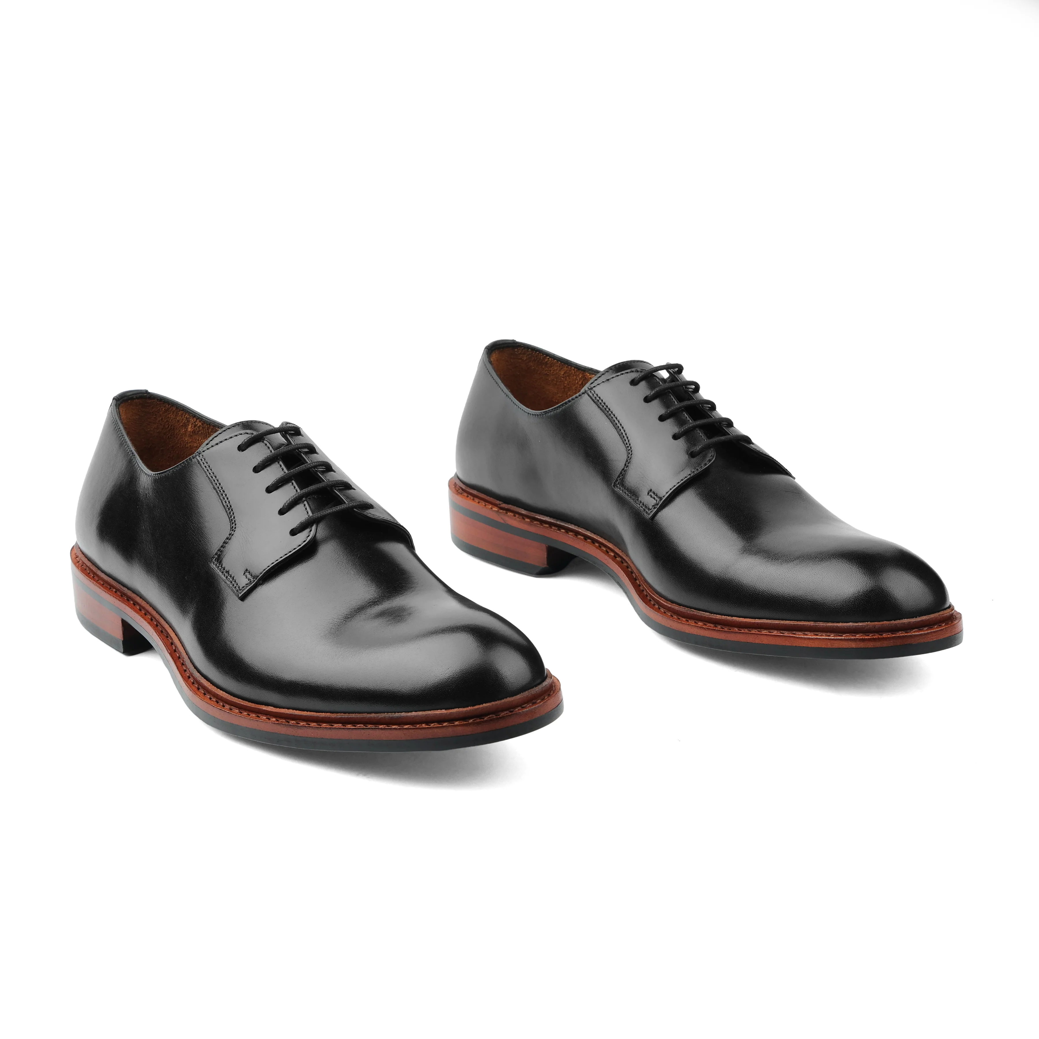 Luke, Blucher Derby - Black Hidro Pullup | Handwelted Classics - Image 3