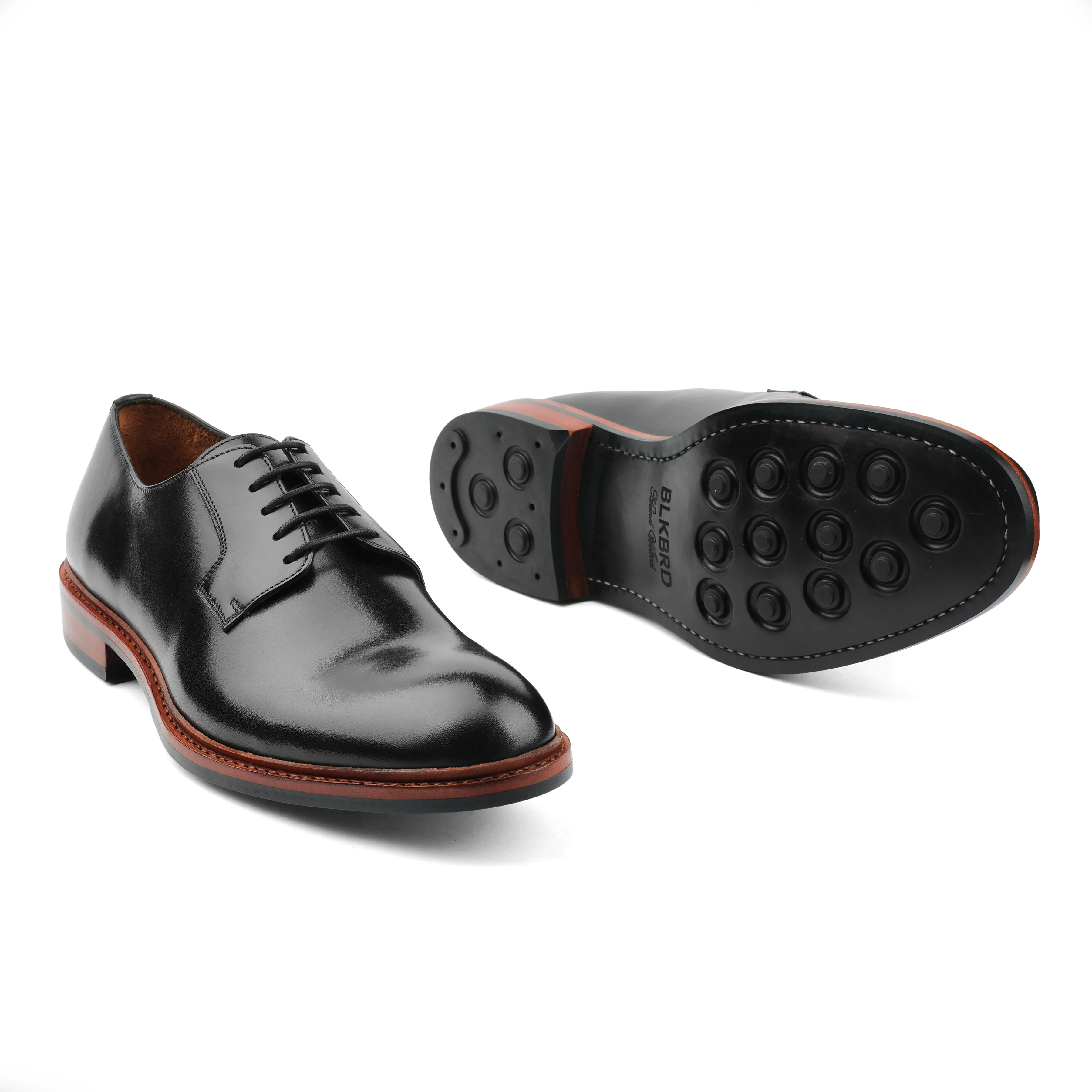 Luke, Blucher Derby - Black Hidro Pullup | Handwelted Classics - Image 4