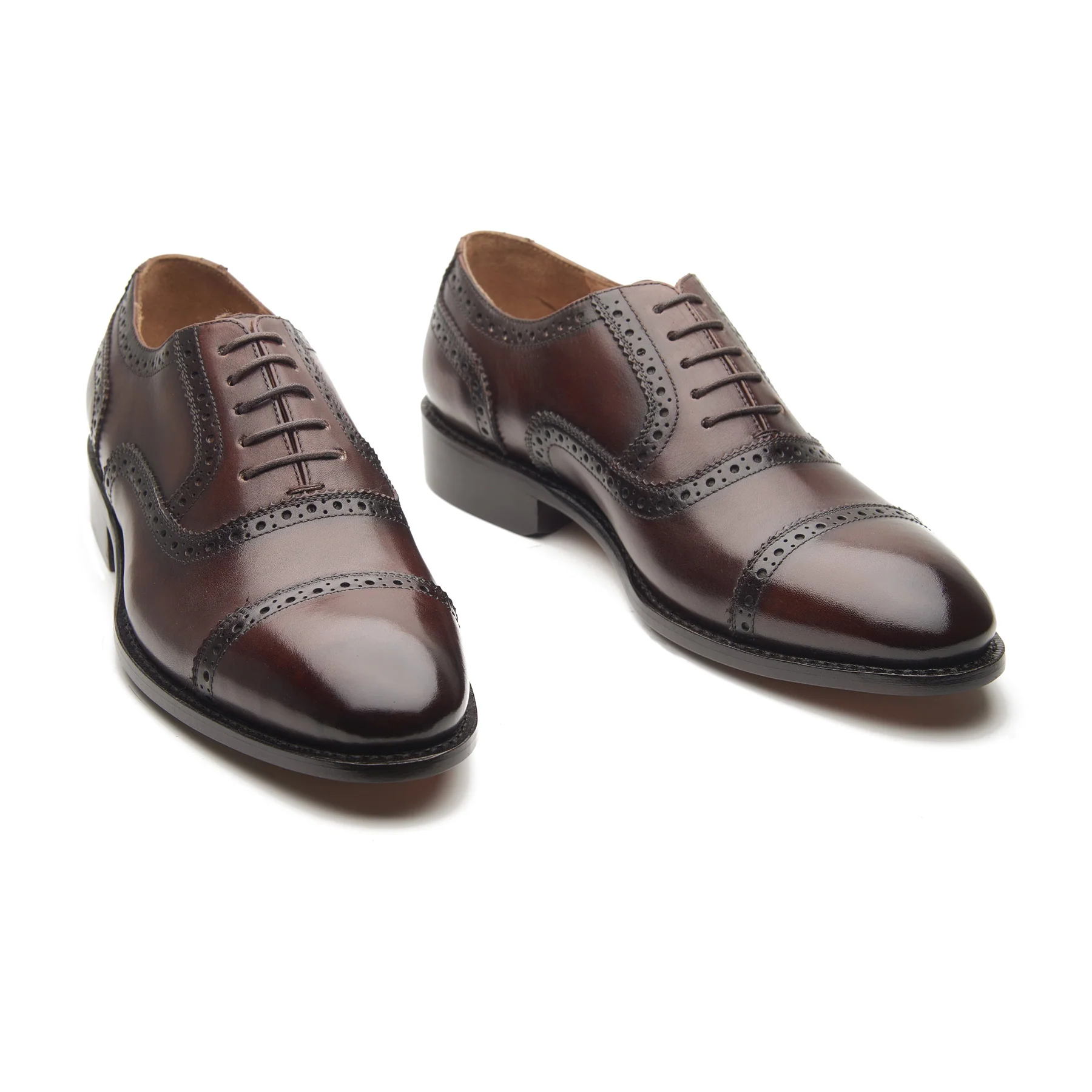 Marcus, Quarter Brogue - Brown | Hand Welted | Patina Collection - Image 3