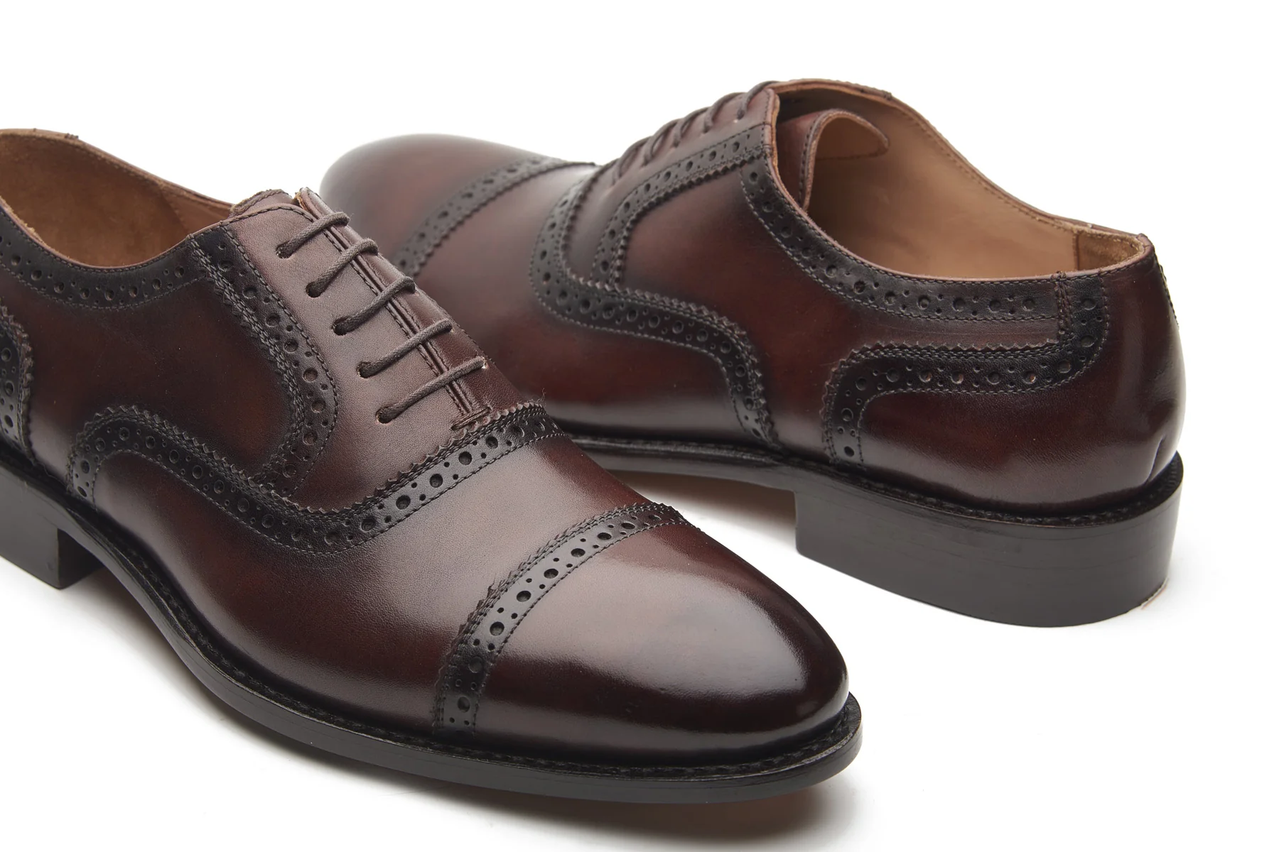 Marcus, Quarter Brogue - Brown | Hand Welted | Patina Collection - Image 5