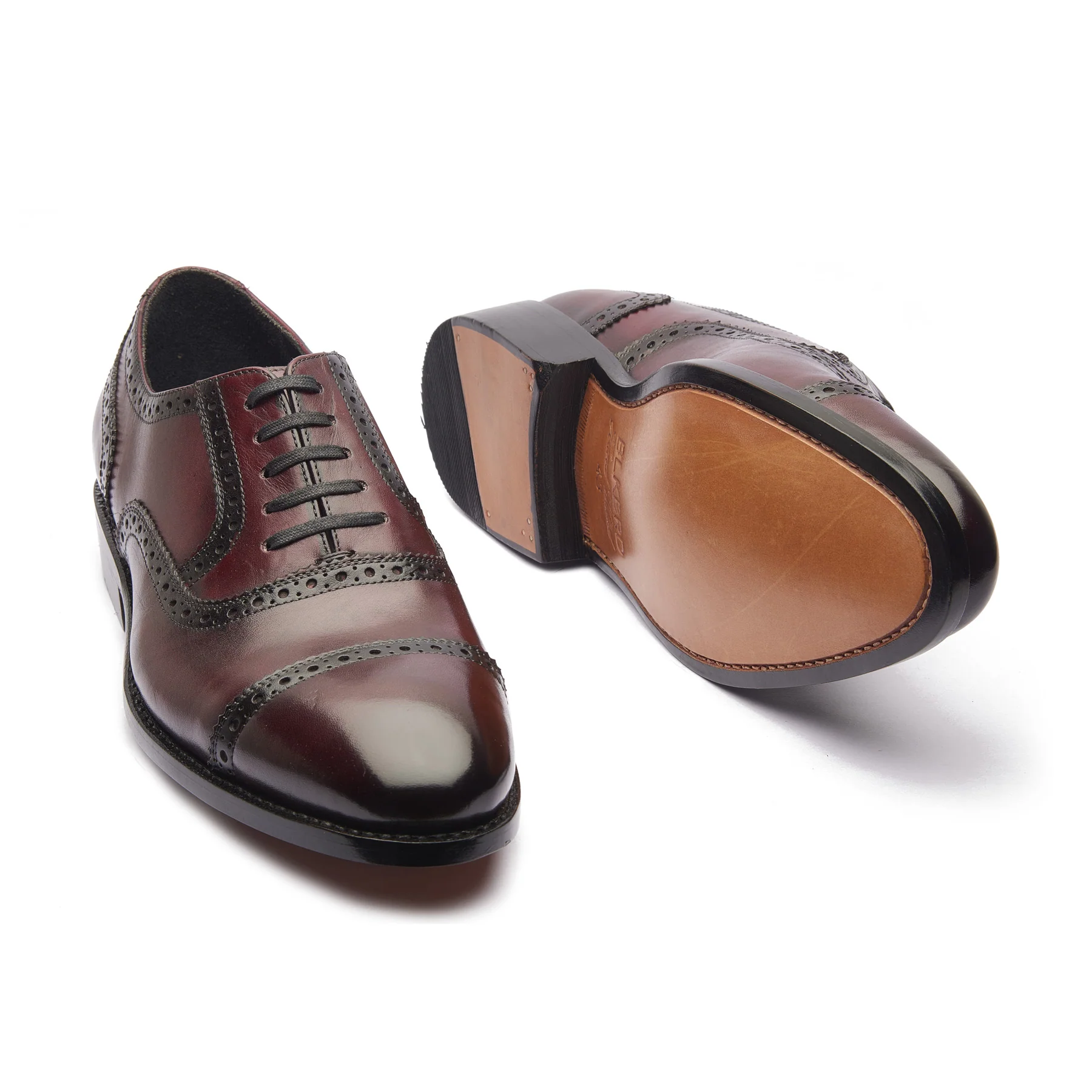 Marcus, Quarter Brogue - Bordeaux | Hand Welted | Patina Collection - Image 5