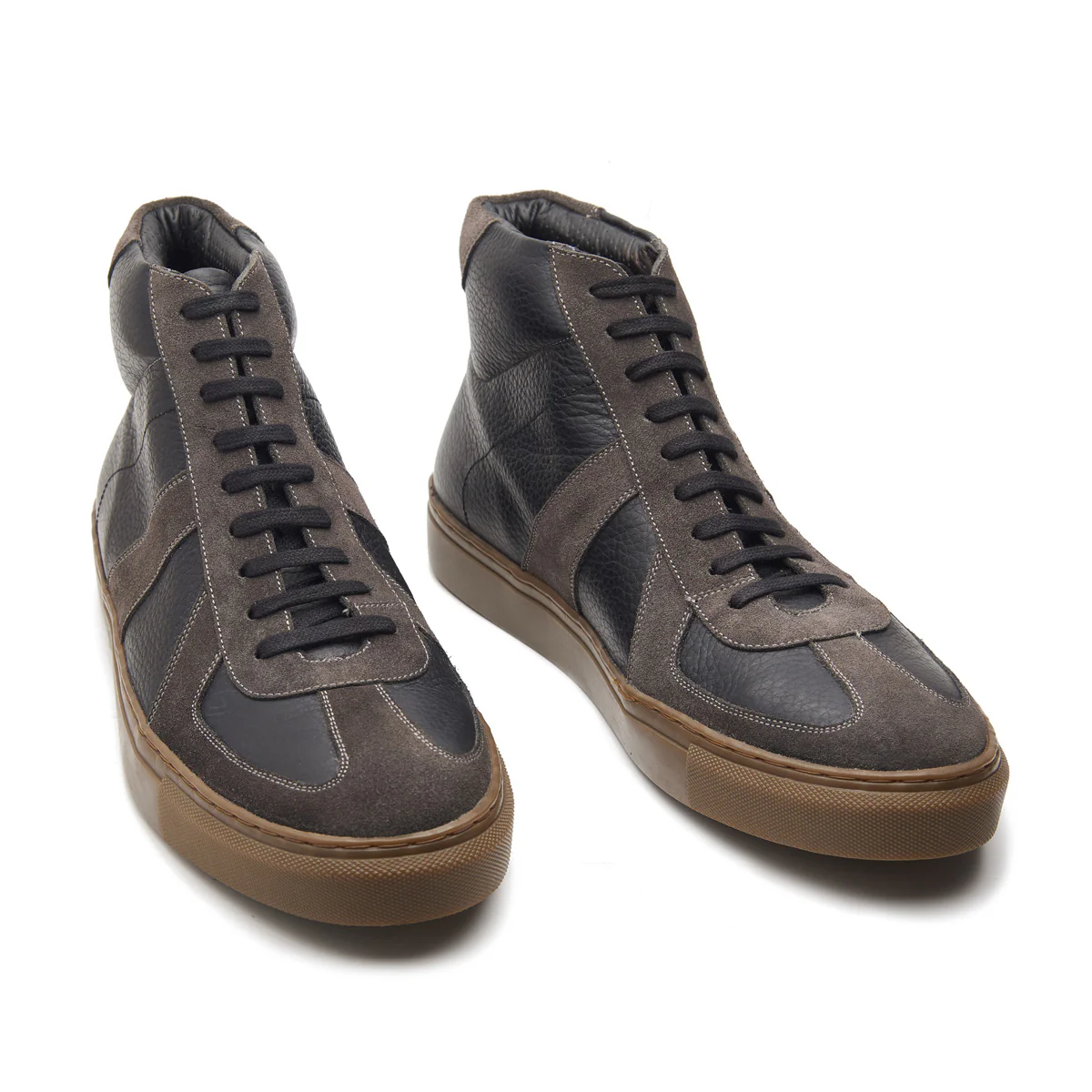 Martin, German Army Trainer - Black Milled & Graphite Suede | Smart Casuals - Image 3