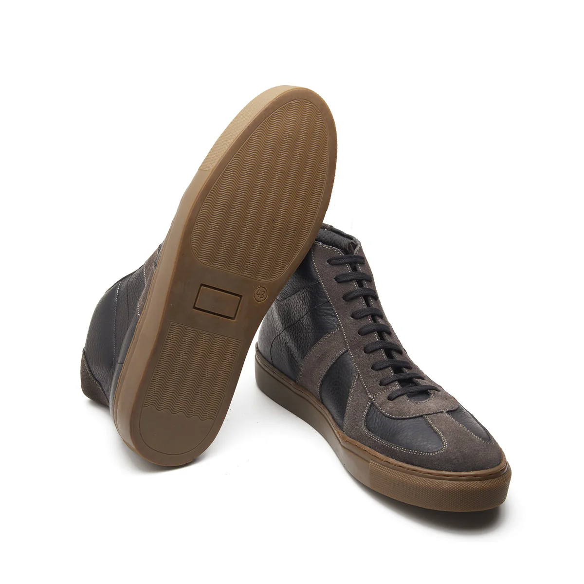 Martin, German Army Trainer - Black Milled & Graphite Suede | Smart Casuals - Image 4