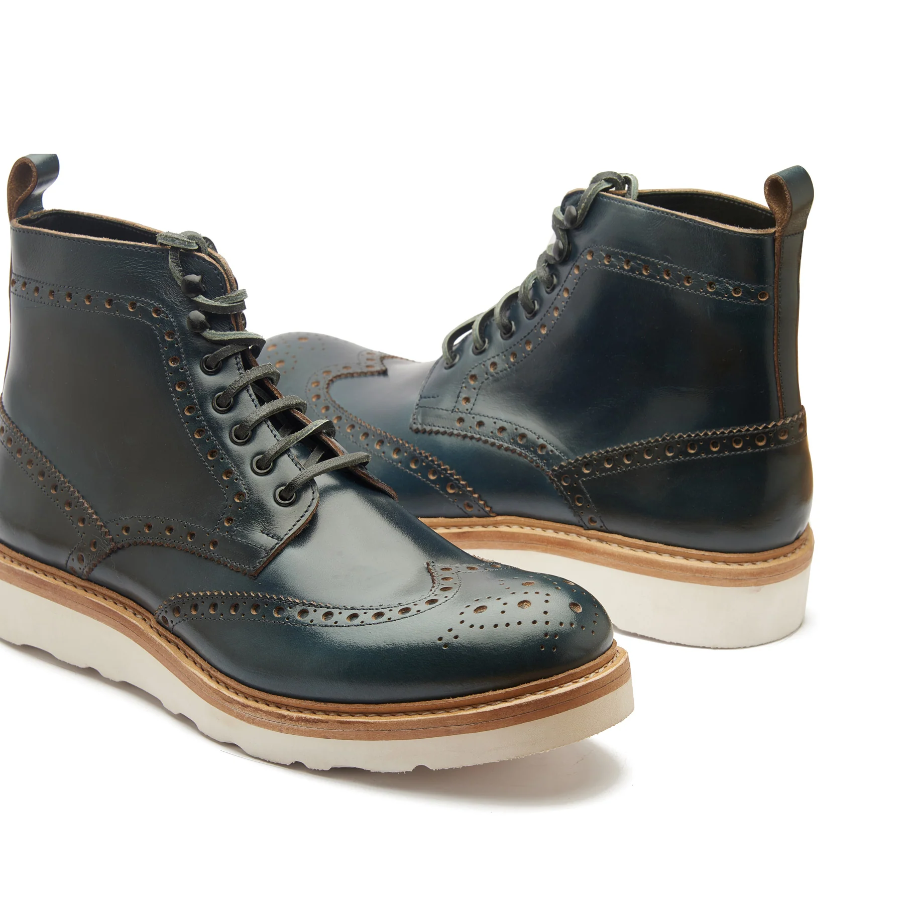 Montero, Wingtip Derby Boot - Navy Chromexcel | New Age - Image 3