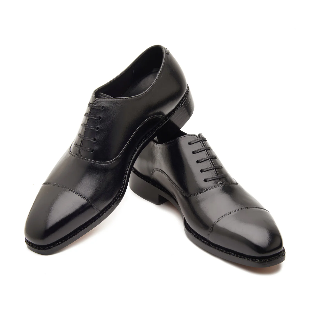 Oscar, Cap-toe Oxford - Black | Hand Welted | Classics Collection - Image 4