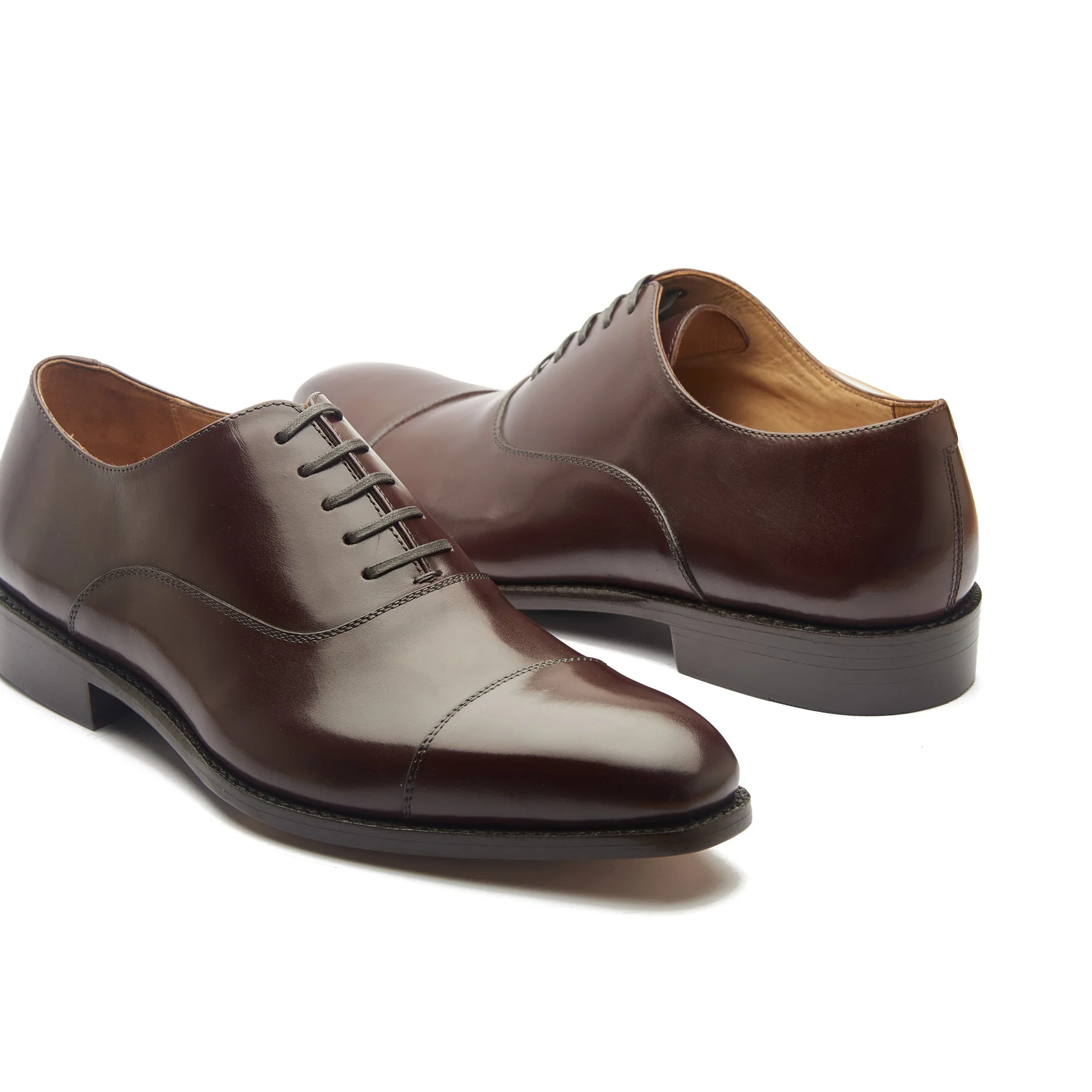 Oscar, Cap-toe Oxford - Rosewood Brown Aniline Calf | Classics - Image 3