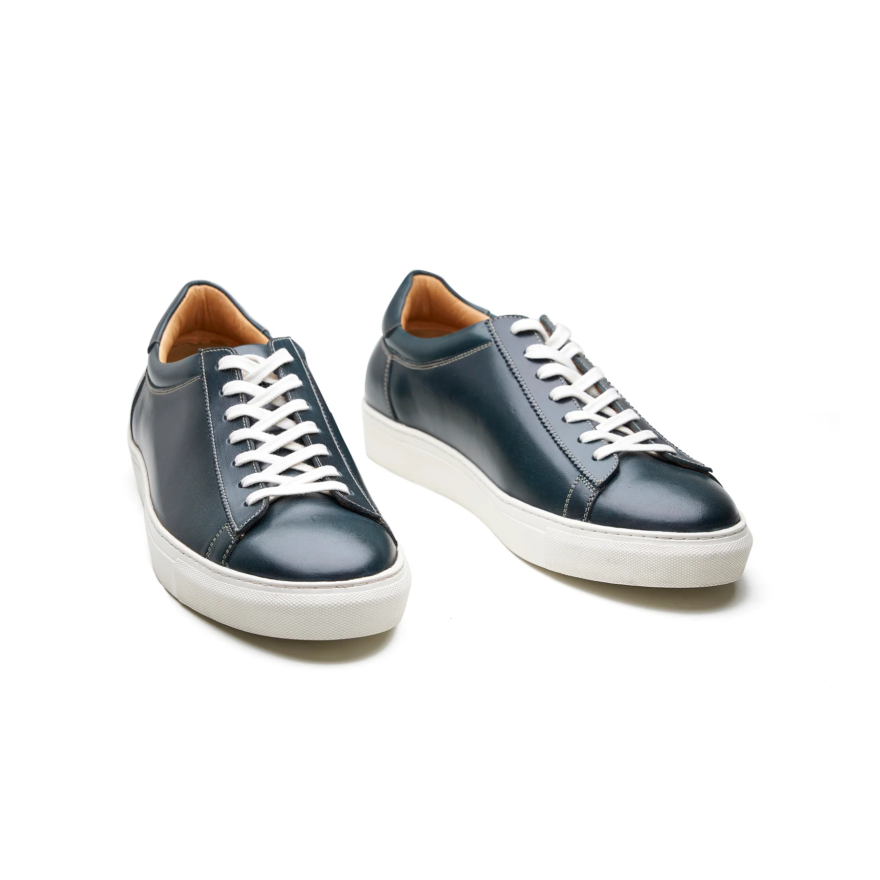 Perez, Lace-up Sneaker - Navy Pullup | Smart Casuals - Image 5