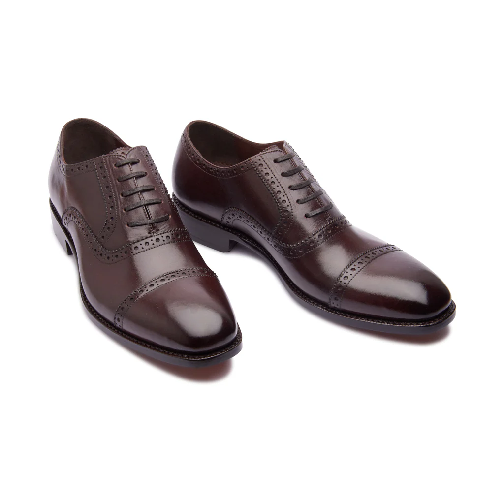 Piero, Cap-toe Oxford - Brown | Goodyear Welted | Classics Collection - Image 3