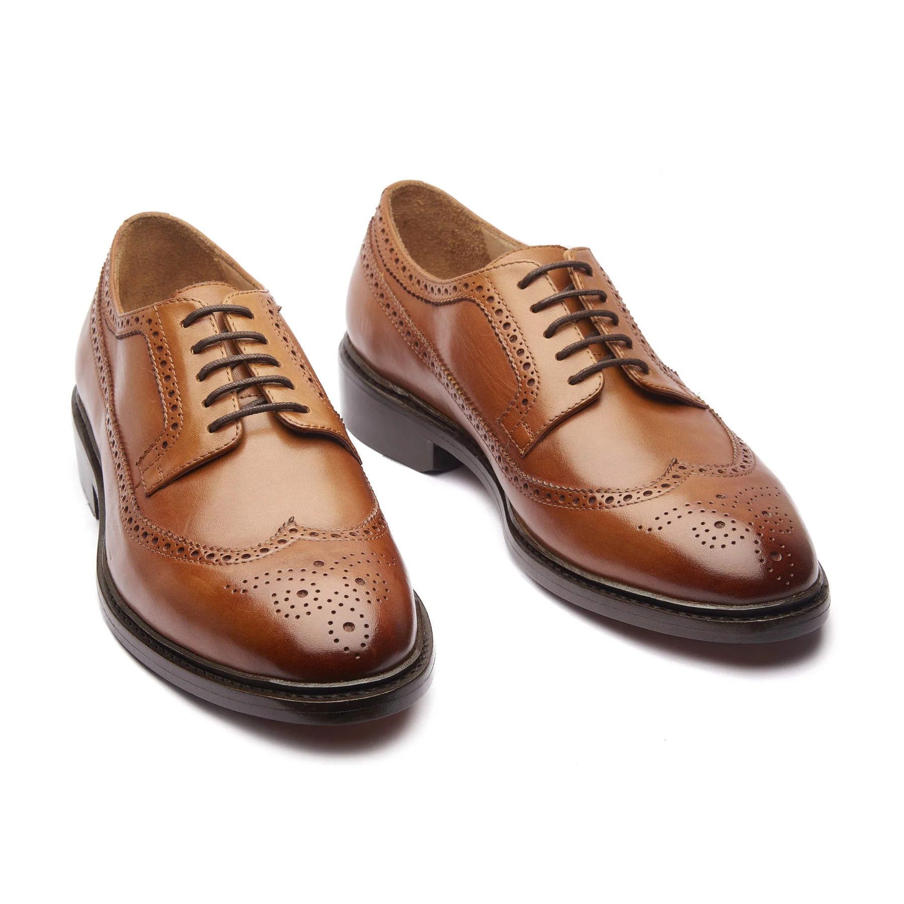 Raife, Longwing Blucher - Cognac | Hand Welted | Classics Collection - Image 3