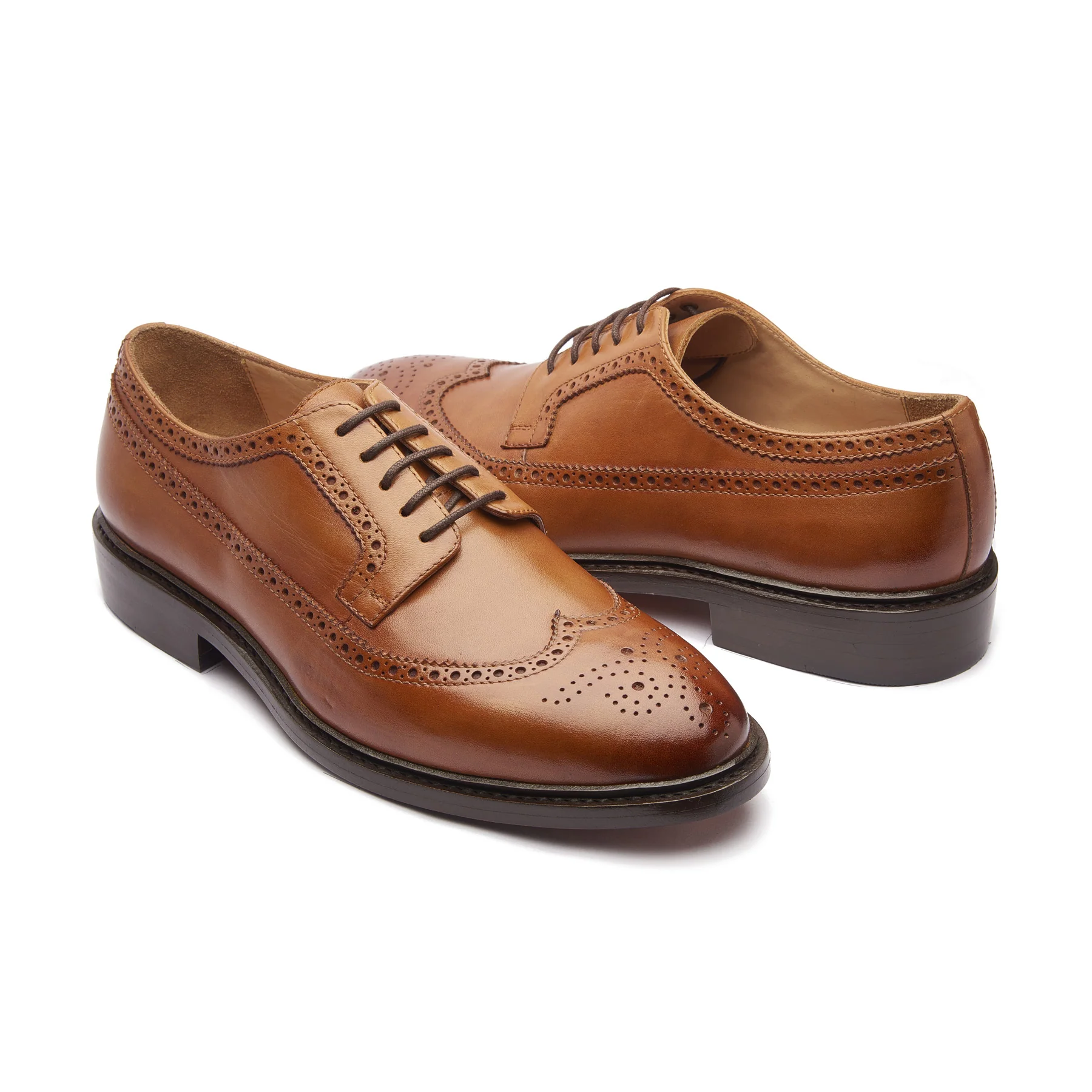 Raife, Longwing Blucher - Cognac | Hand Welted | Classics Collection - Image 5
