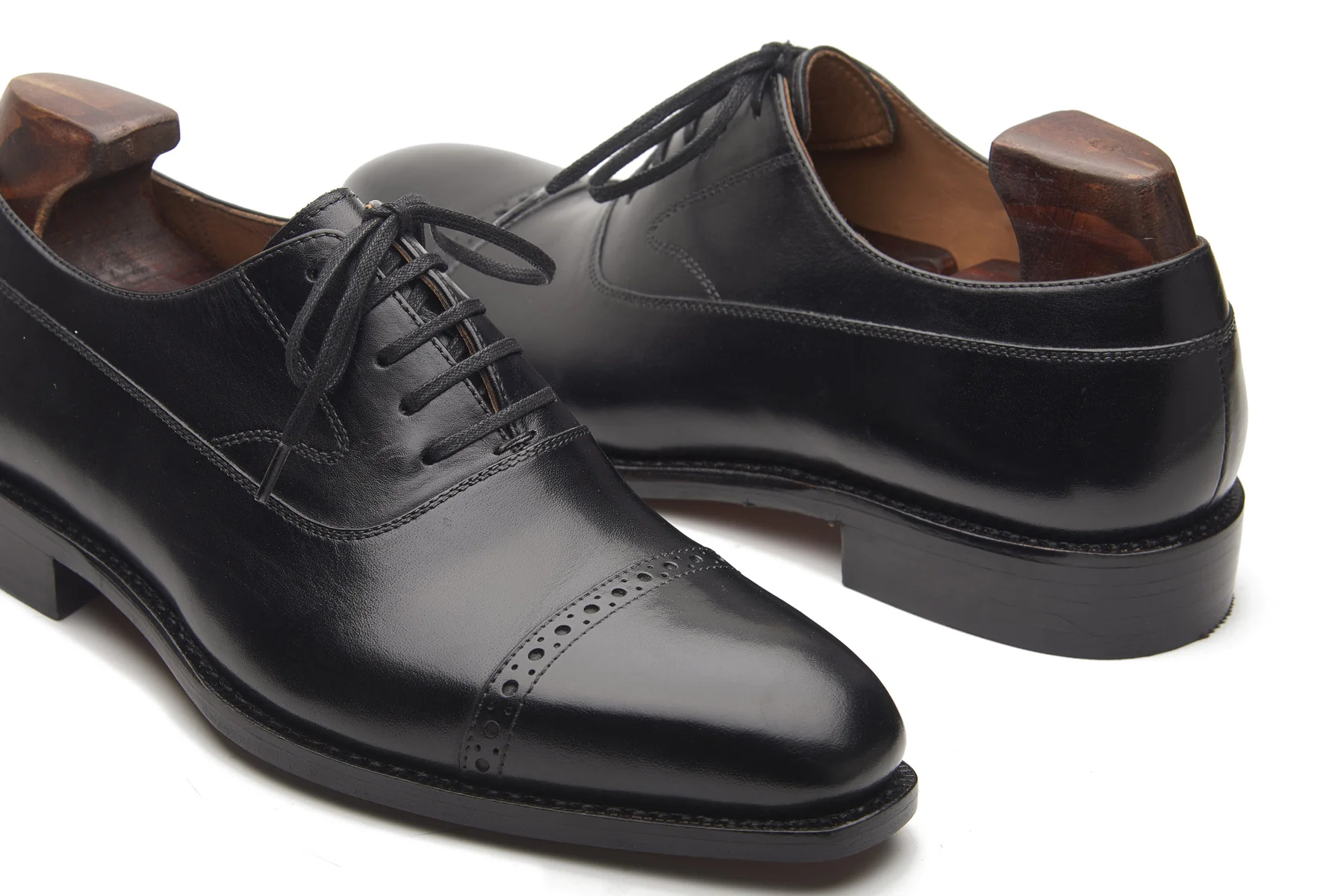 Richie, Quarter Brogue Balmoral - Black | Hand Welted | Classics Collection - Image 5