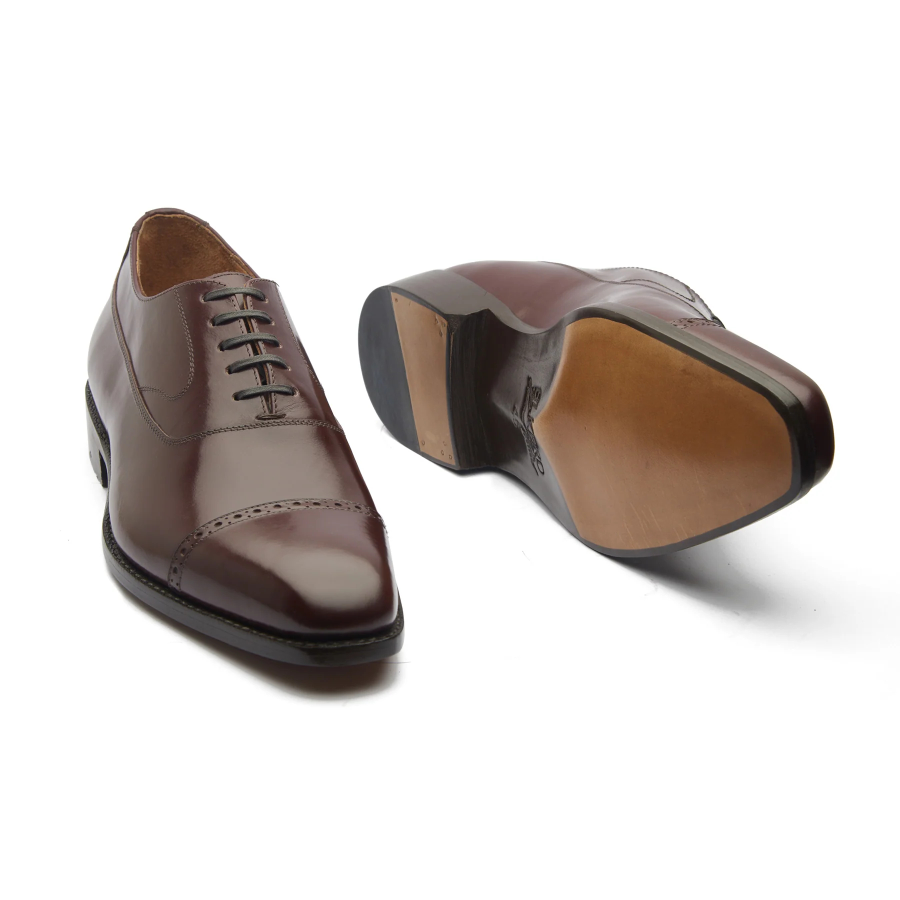 Richie, Quarter Brogue Balmoral - Rosewood Calf | Classics - Image 4