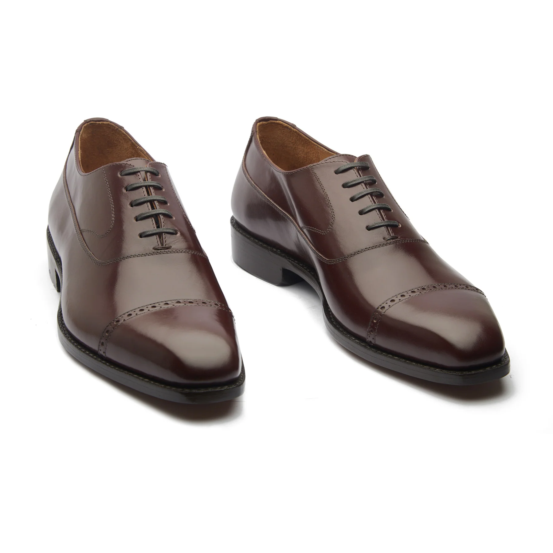 Richie, Quarter Brogue Balmoral - Rosewood Calf | Classics - Image 5