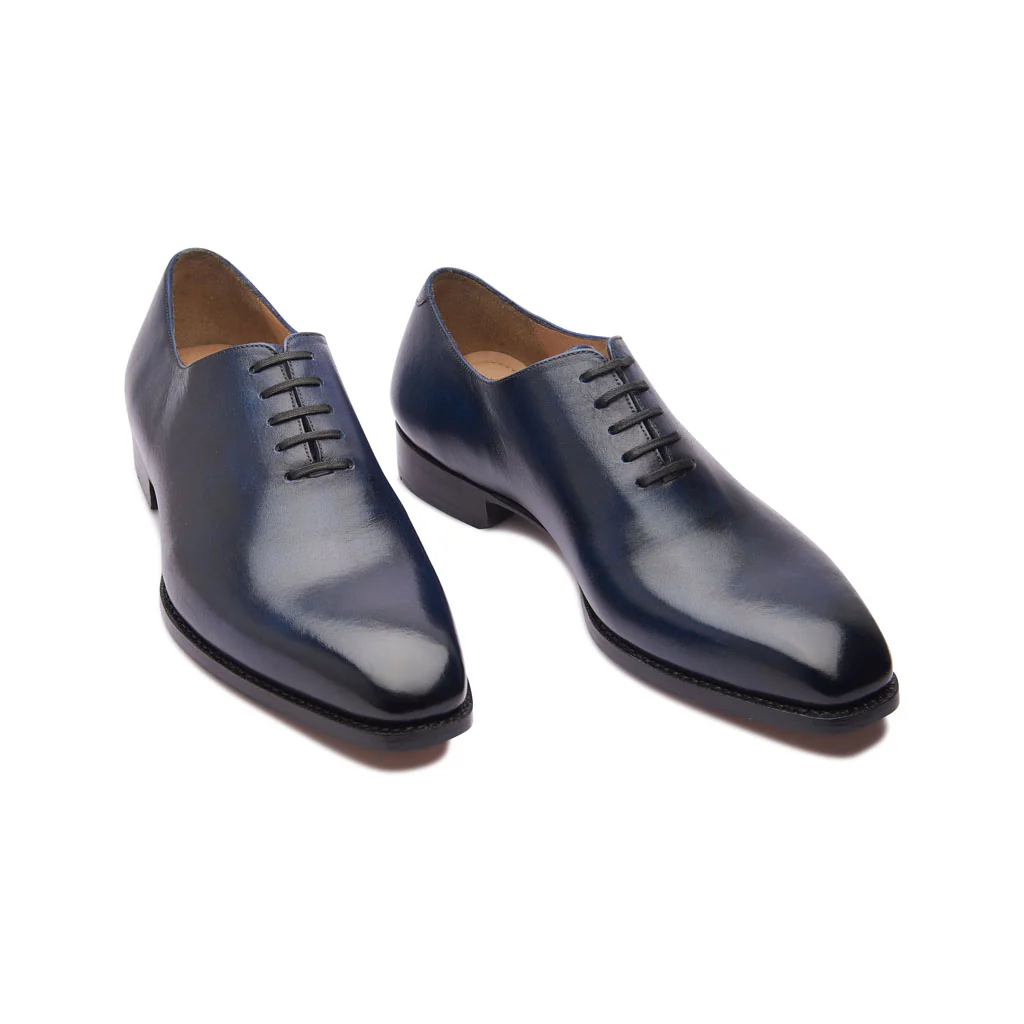 Romanoff, Whole-cut Oxford - Afterdark Blue | Hand Welted | Patina Collection - Image 3