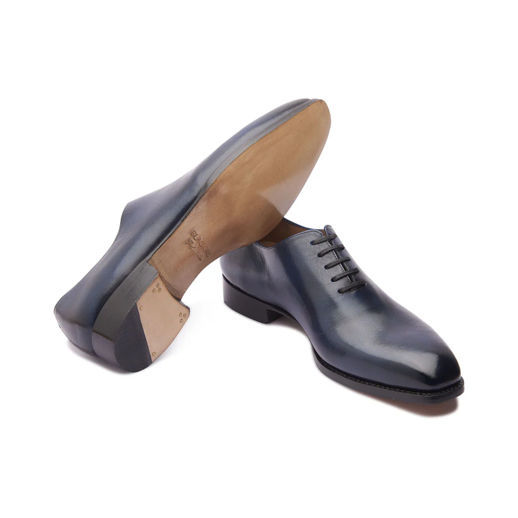 Romanoff, Whole-cut Oxford - Afterdark Blue | Hand Welted | Patina Collection - Image 5