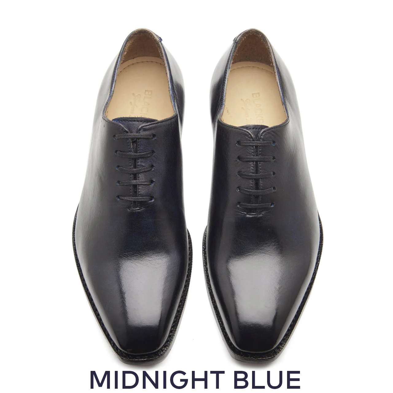 Romanoff, Whole-cut Oxford - Afterdark Blue | Hand Welted | Patina Collection - Image 9