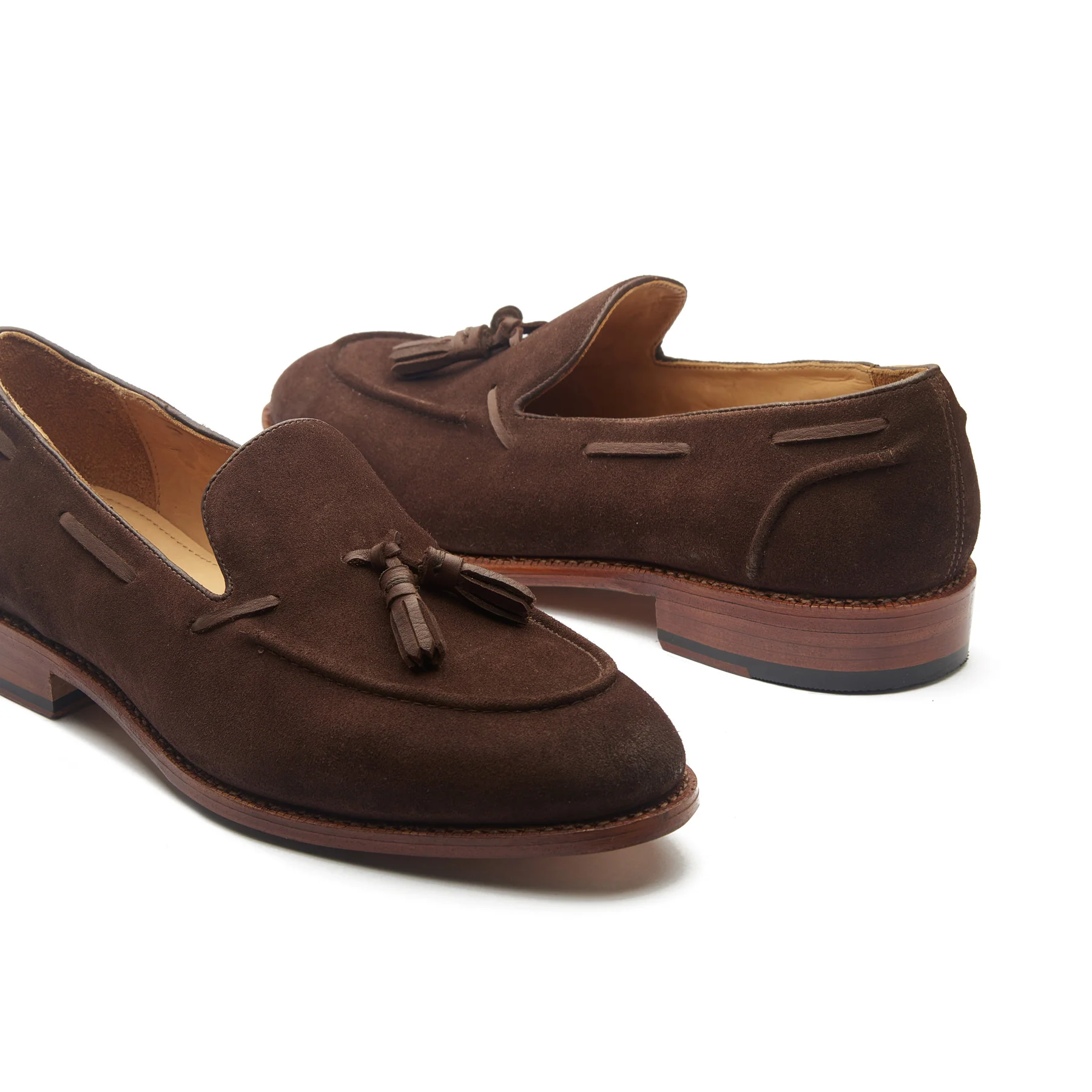 Royce, Tassel Loafer - Brown Reverse Calf Suede | Summer Classics - Image 3