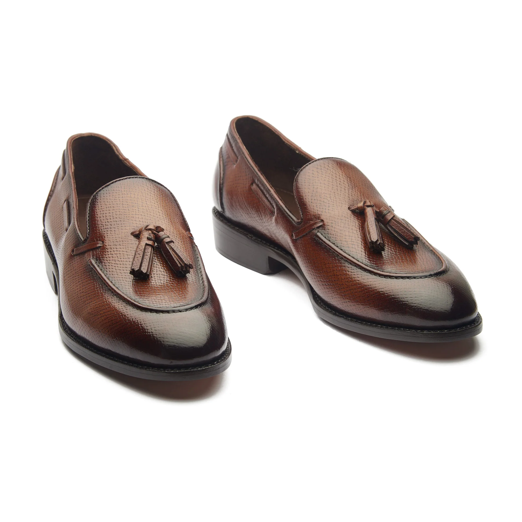 Royce, Tassel Loafer - Cognac Hatchgrain | Contemporary Classics - Image 4