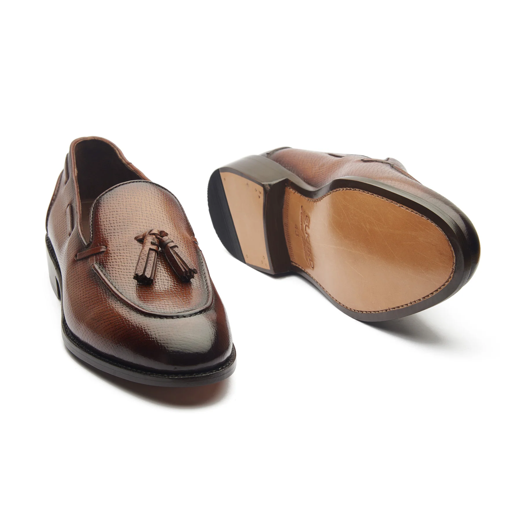 Royce, Tassel Loafer - Cognac Hatchgrain | Contemporary Classics - Image 5