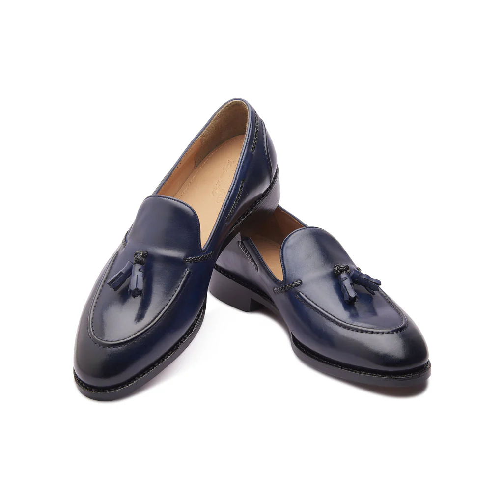Royce, Tassel Loafer - Navy | Hand Welted | Classics Collection - Image 4