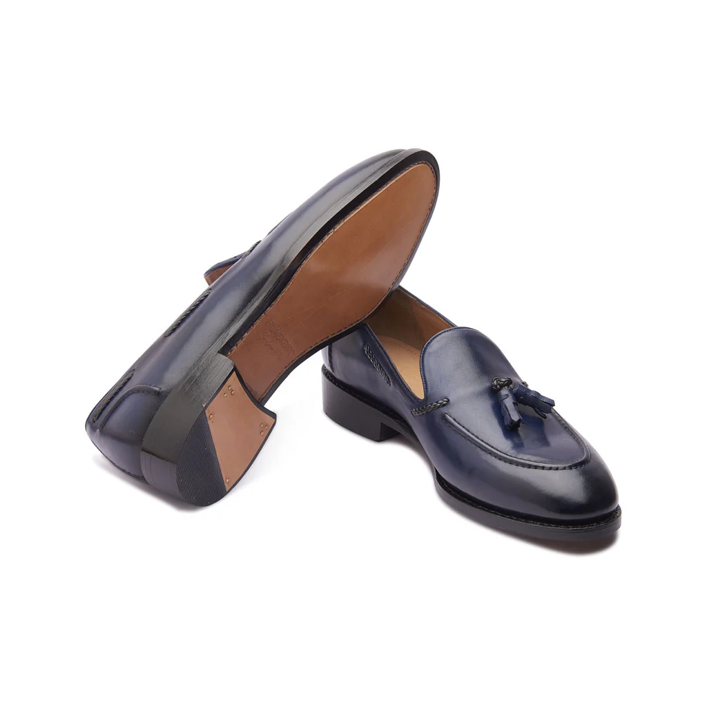Royce, Tassel Loafer - Navy | Hand Welted | Classics Collection - Image 5