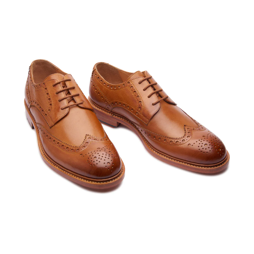 Rudolph, Wingtip Derby - Natural Tan | Goodyear Welted | Classics Collection - Image 3