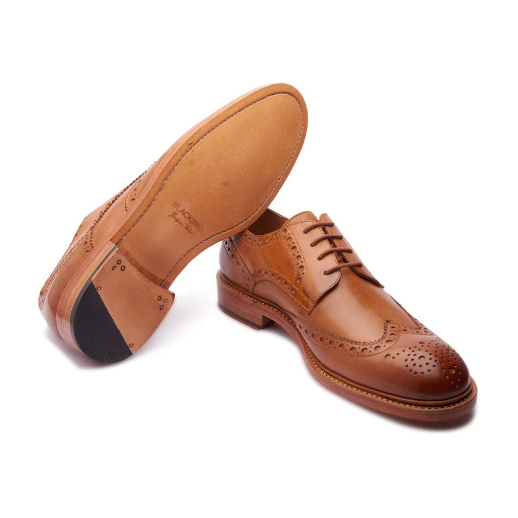 Rudolph, Wingtip Derby - Natural Tan | Goodyear Welted | Classics Collection - Image 5