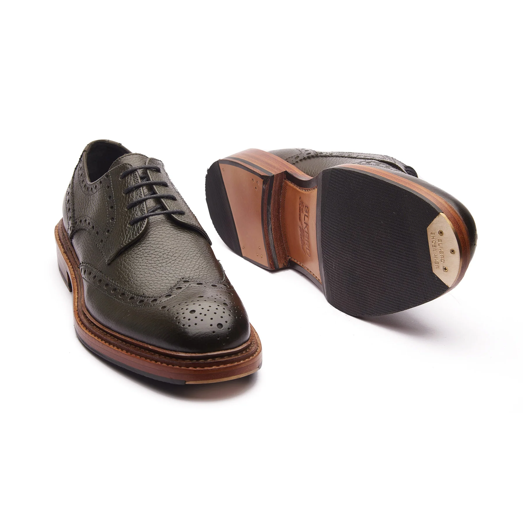 Rudolph-X, Wingtip Derby - Green Milled Grain | New Age - Image 4
