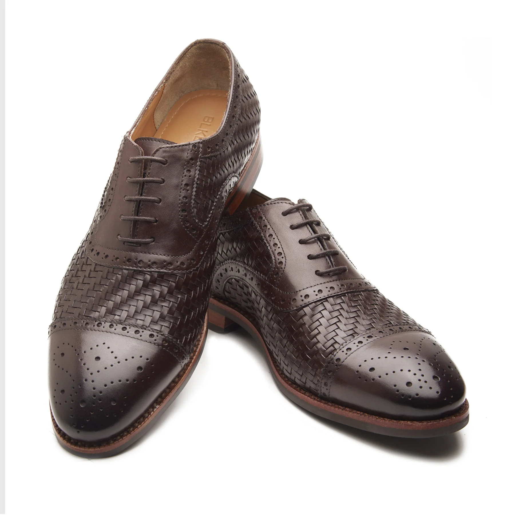 Schulz, Woven Leather Oxford - Brown | Hand Welted | Classics Collection - Image 4